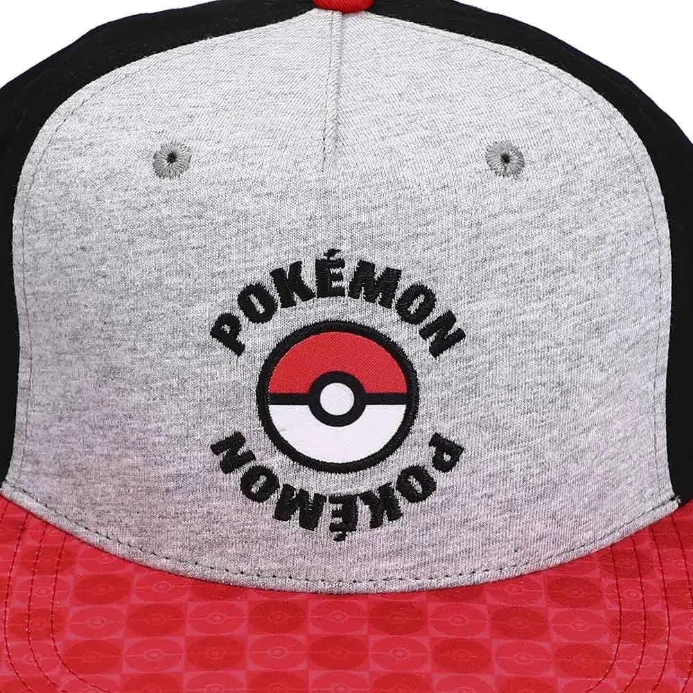 Bioworld Pokémon - Pokeball Snapback Hat (Twill, Flat Bill) - Bioworld