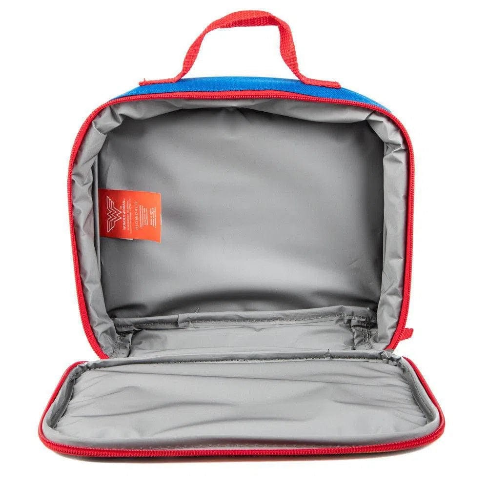 Bioworld DC Comics: Wonder Woman - GRL PWR Stars Backpack with Lunchbox - Bioworld