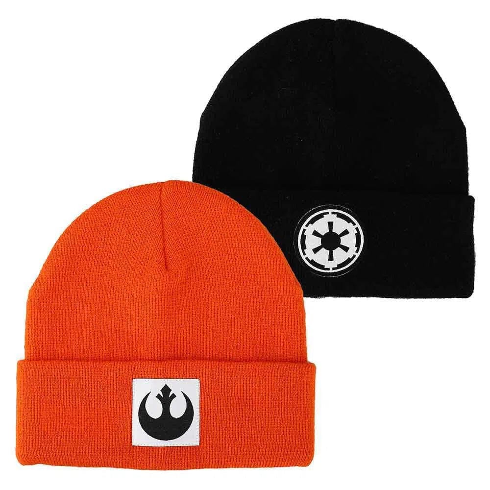 Bioworld Star Wars - Rebel Alliance & Galactic Empire Logo Cuff Beanie Hat 2 - Pack - Bioworld