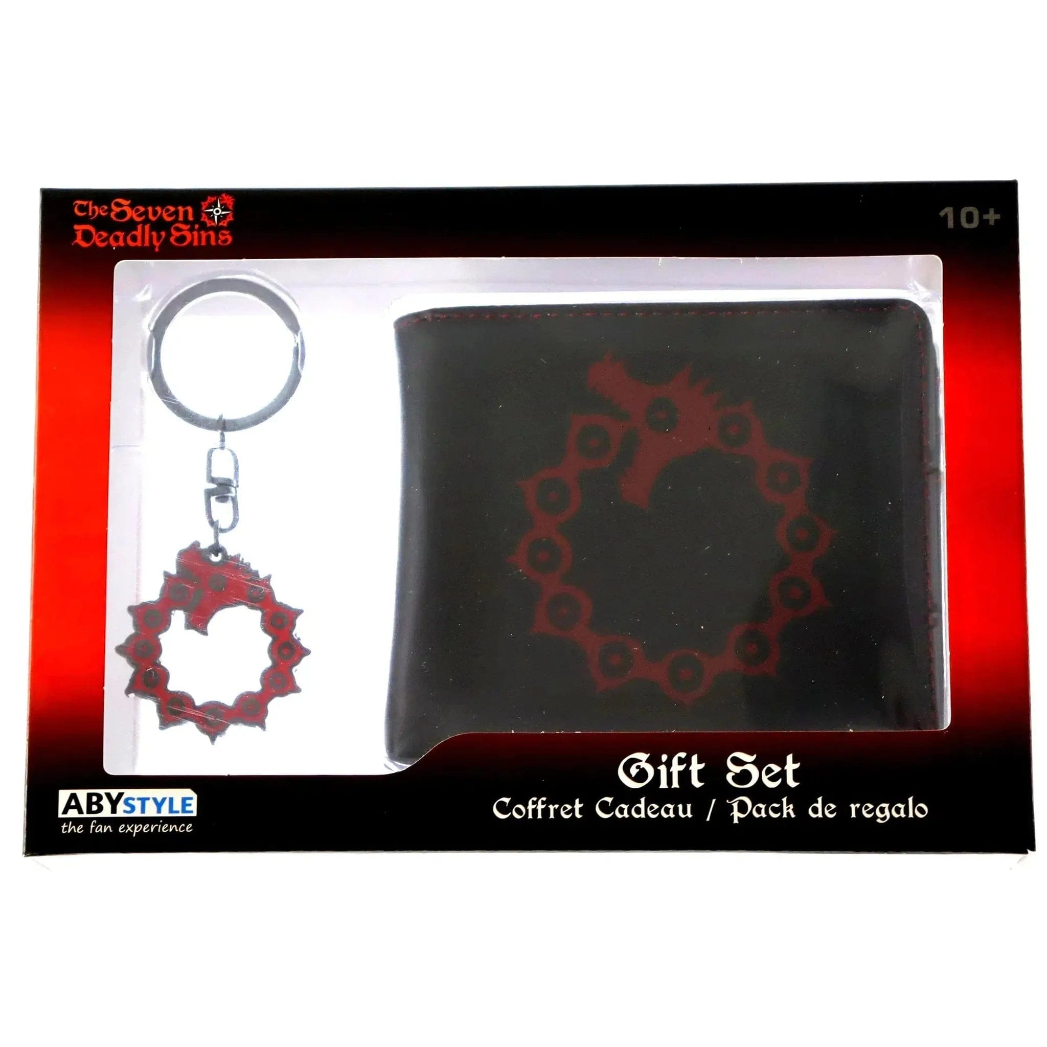 Abystyle The Seven Deadly Sins - 7 Sins Symbol Wallet & Keychain Gift Set - ABYstyle