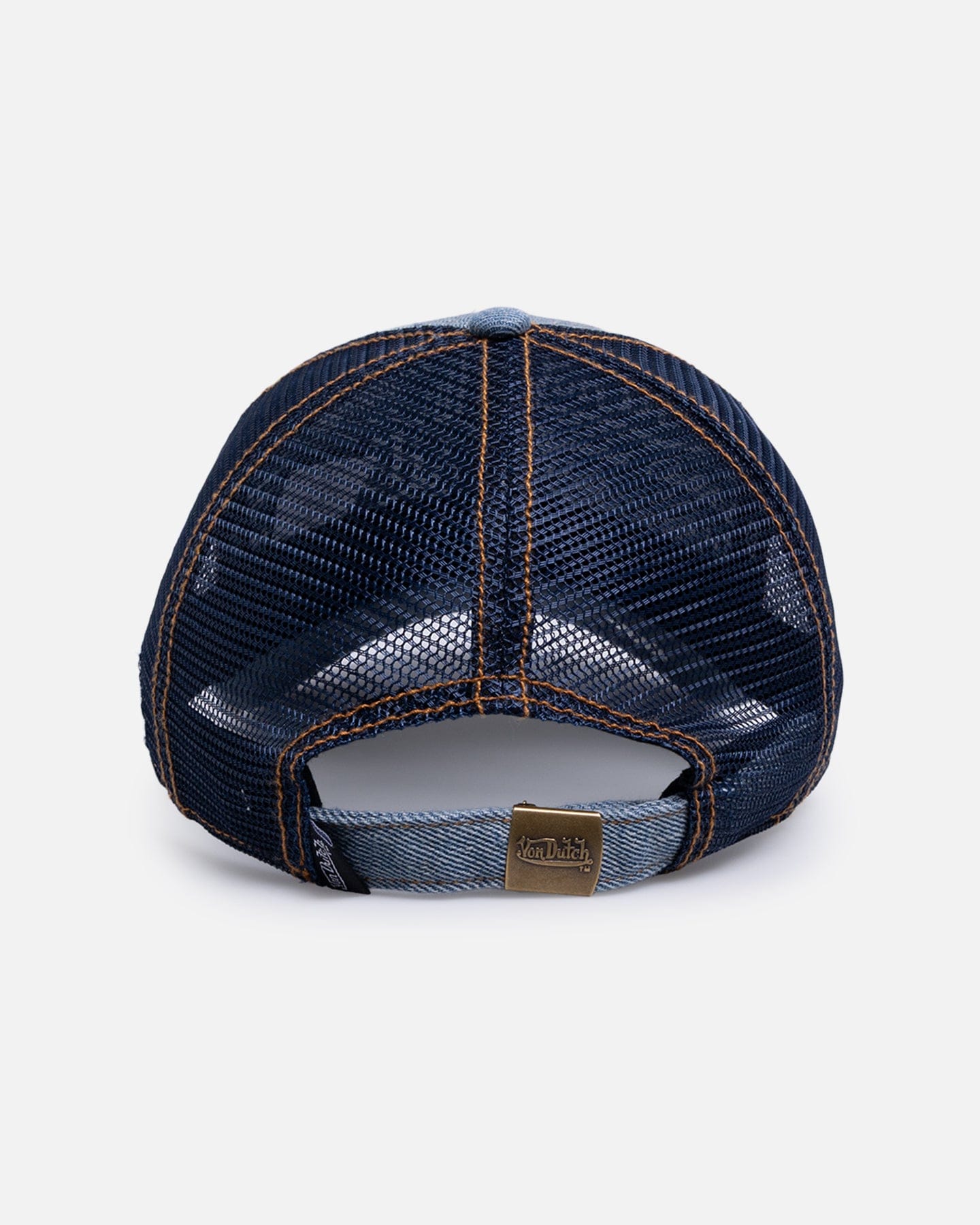 Von Dutch Destroyed Denim Trucker Strapback Denim