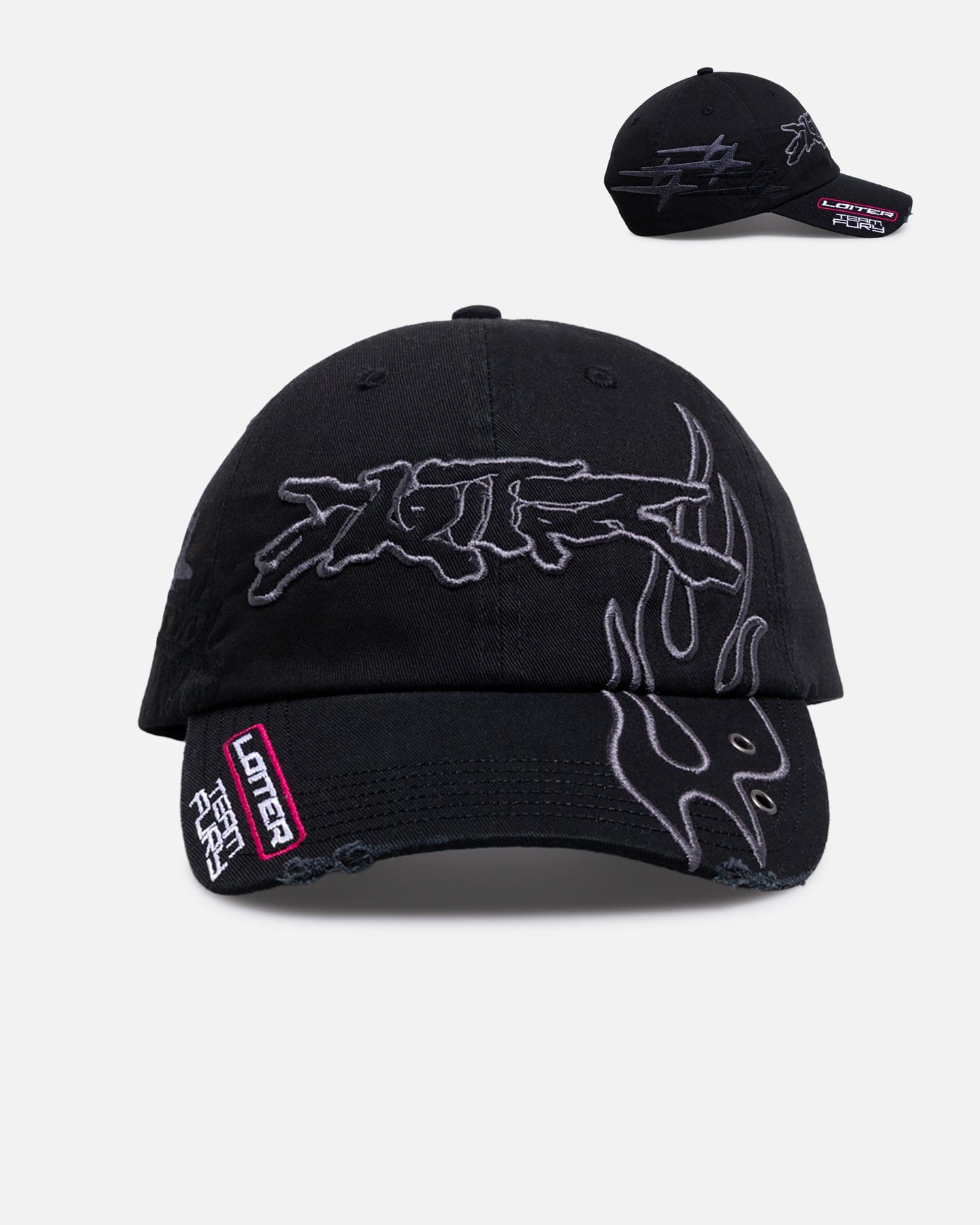 Loiter Destruction Snapback Black