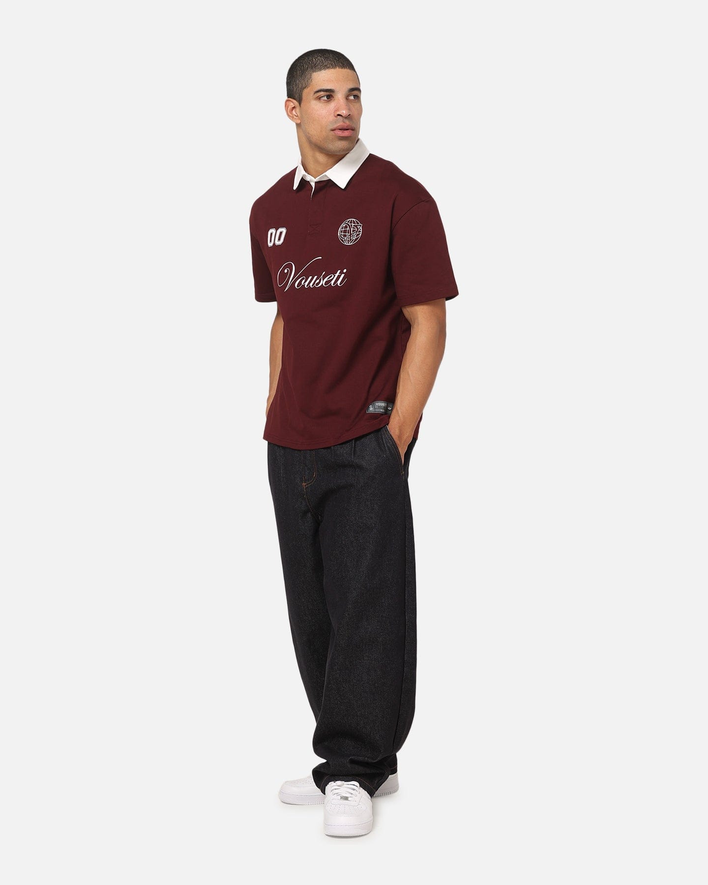 Vouseti Rugby Polo T - Shirt Dark Plum