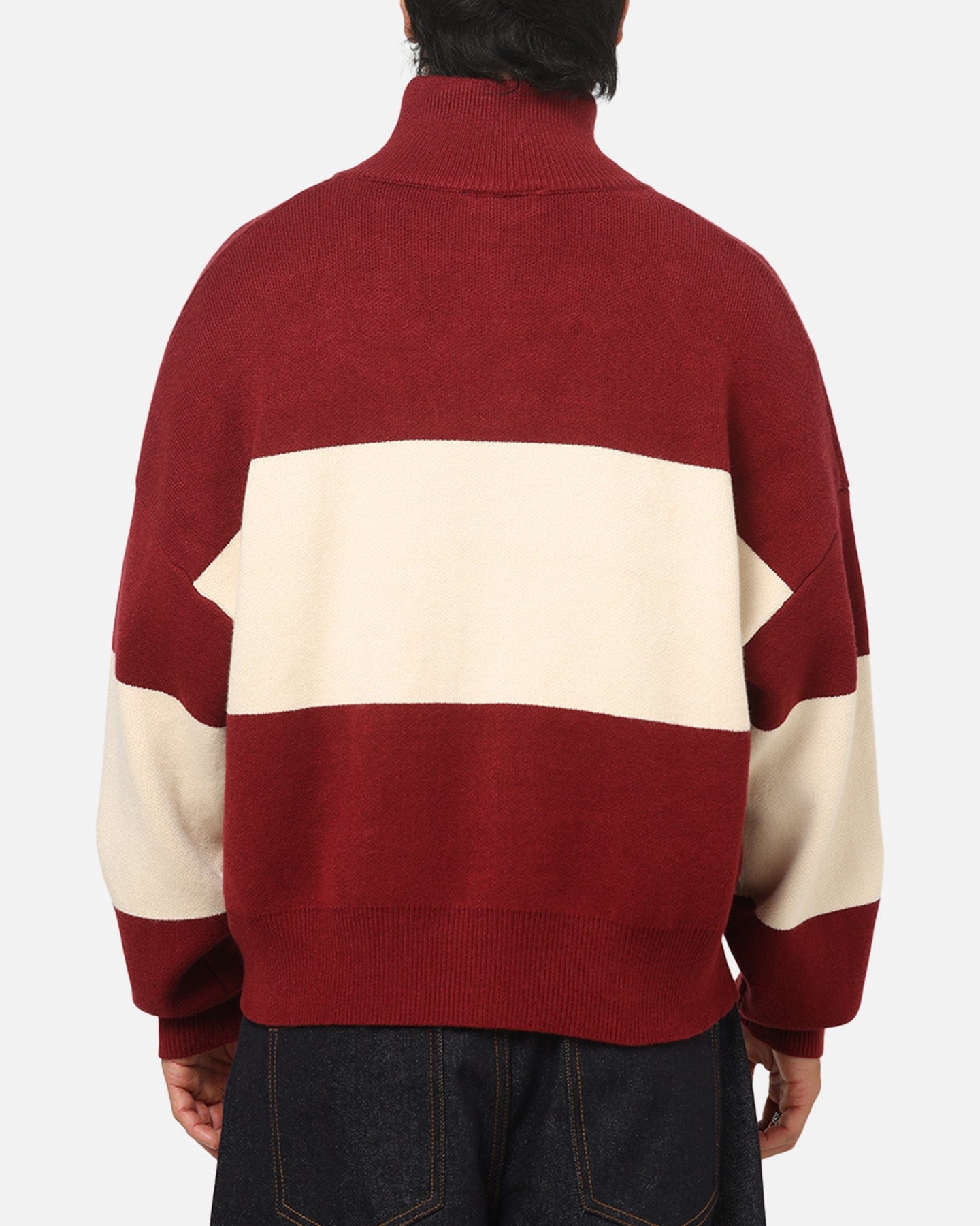 Carre Legacy Knitted Jumper Burgundy/Off White