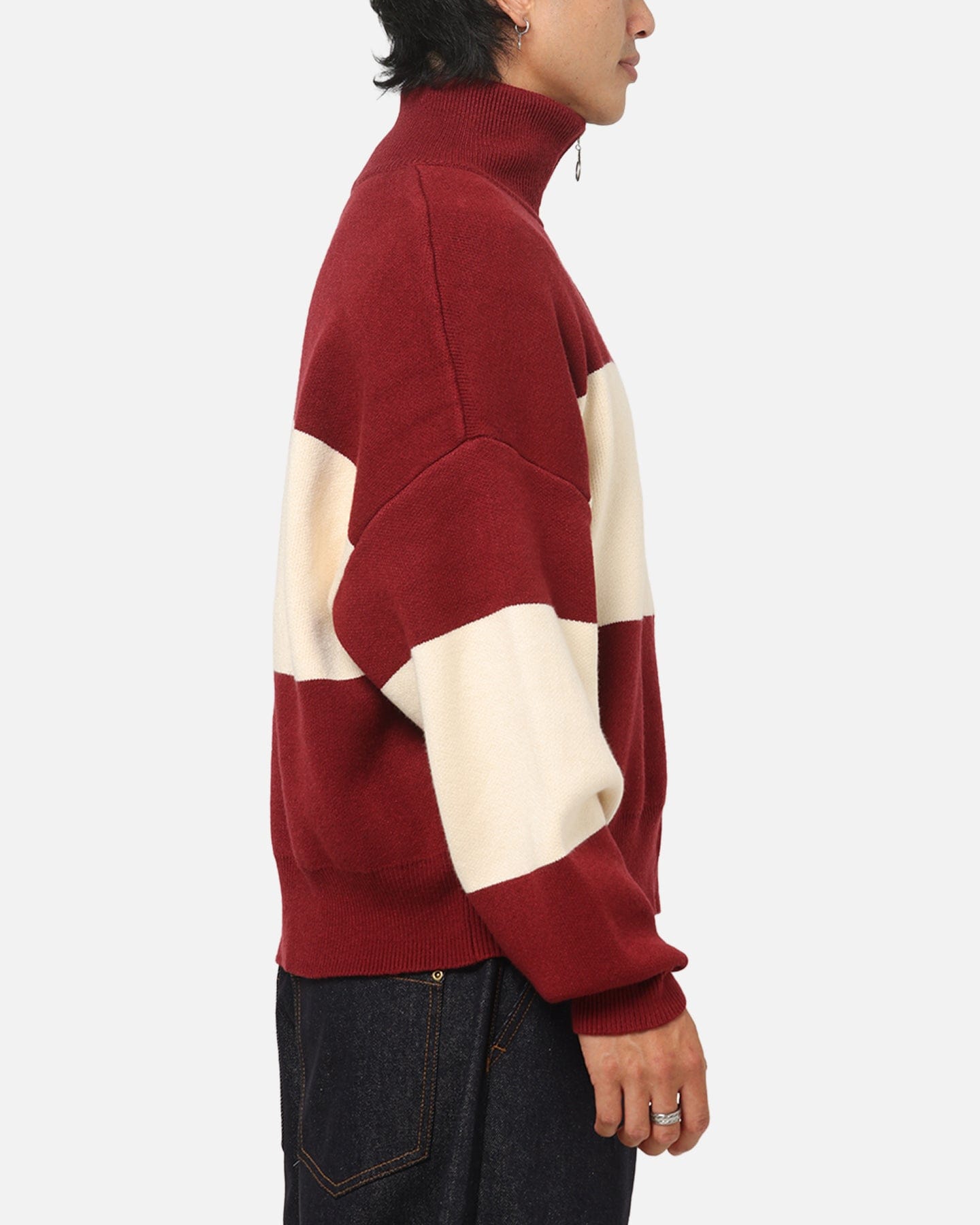Carre Legacy Knitted Jumper Burgundy/Off White
