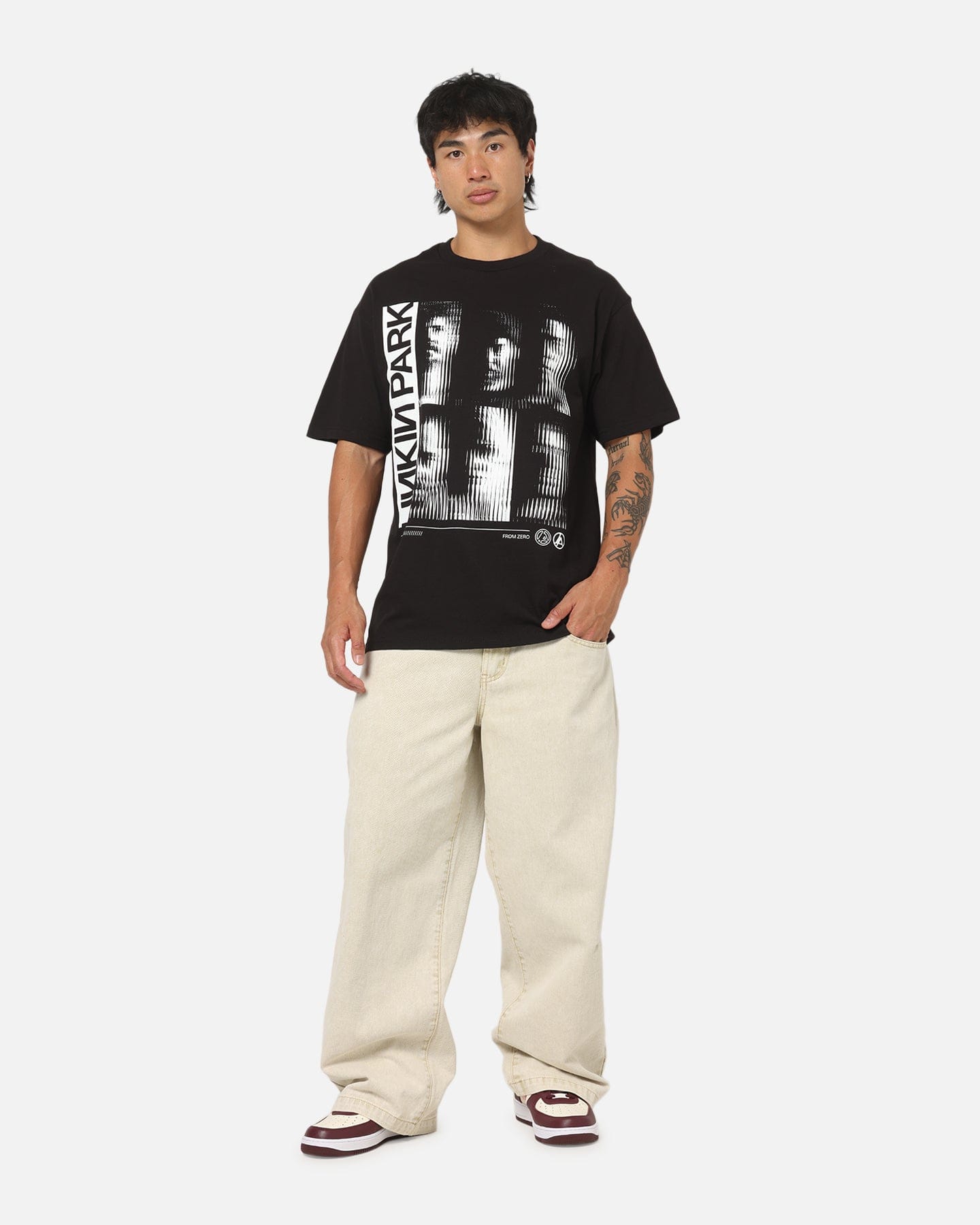 Linkin PARK Boxed Faces T - Shirt Black