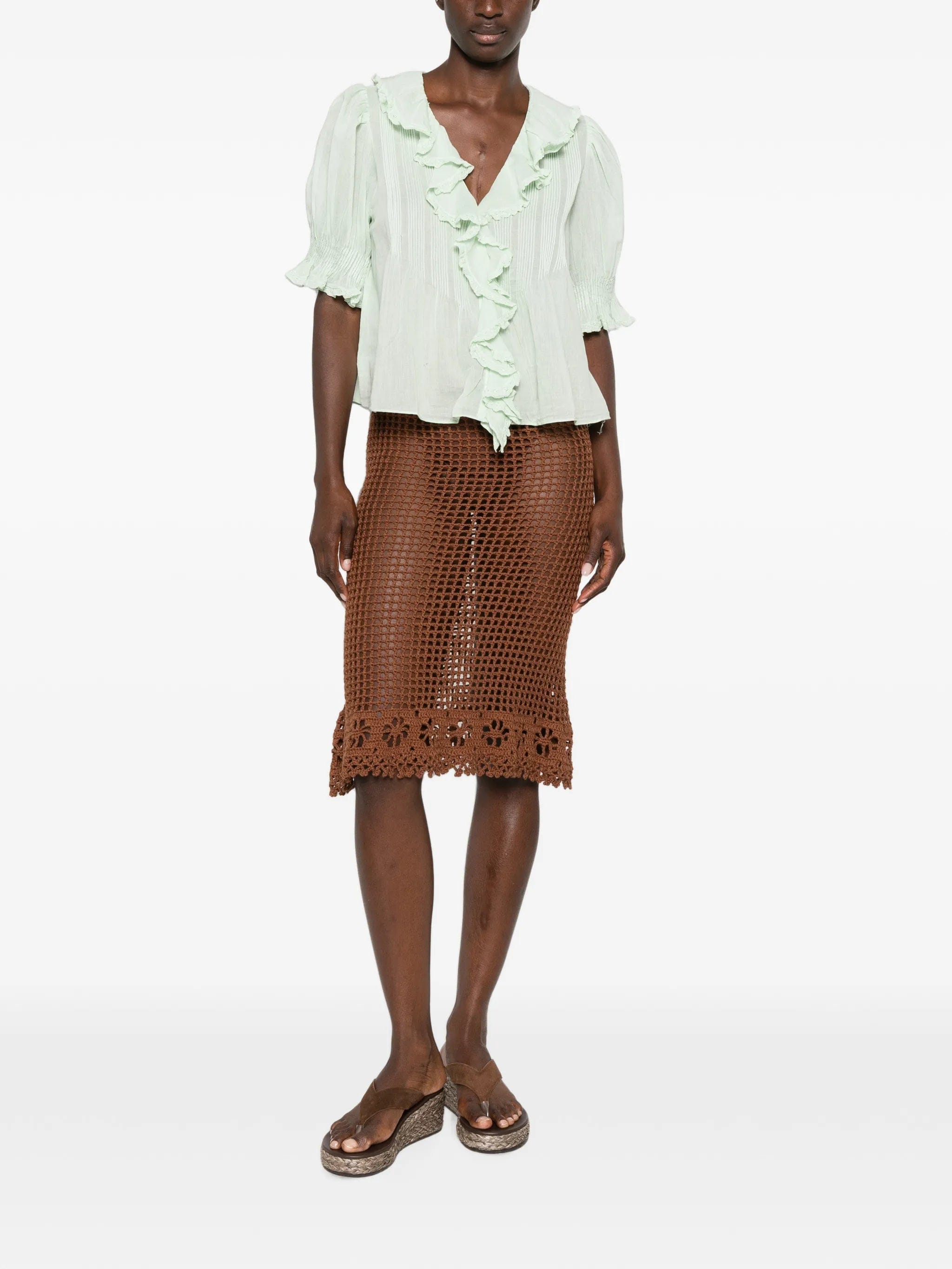 DÔEN Henri ruffled blouse