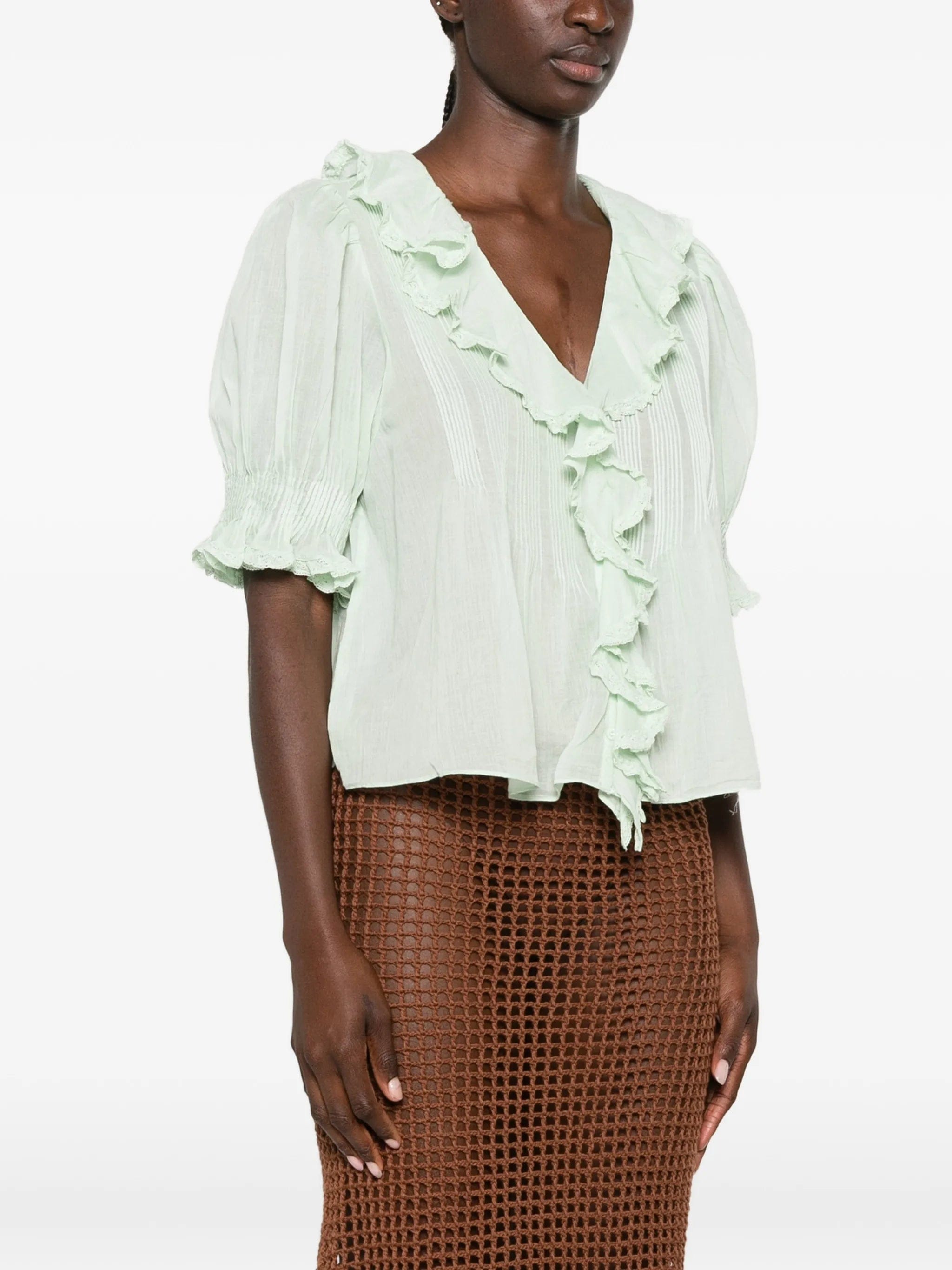 DÔEN Henri ruffled blouse
