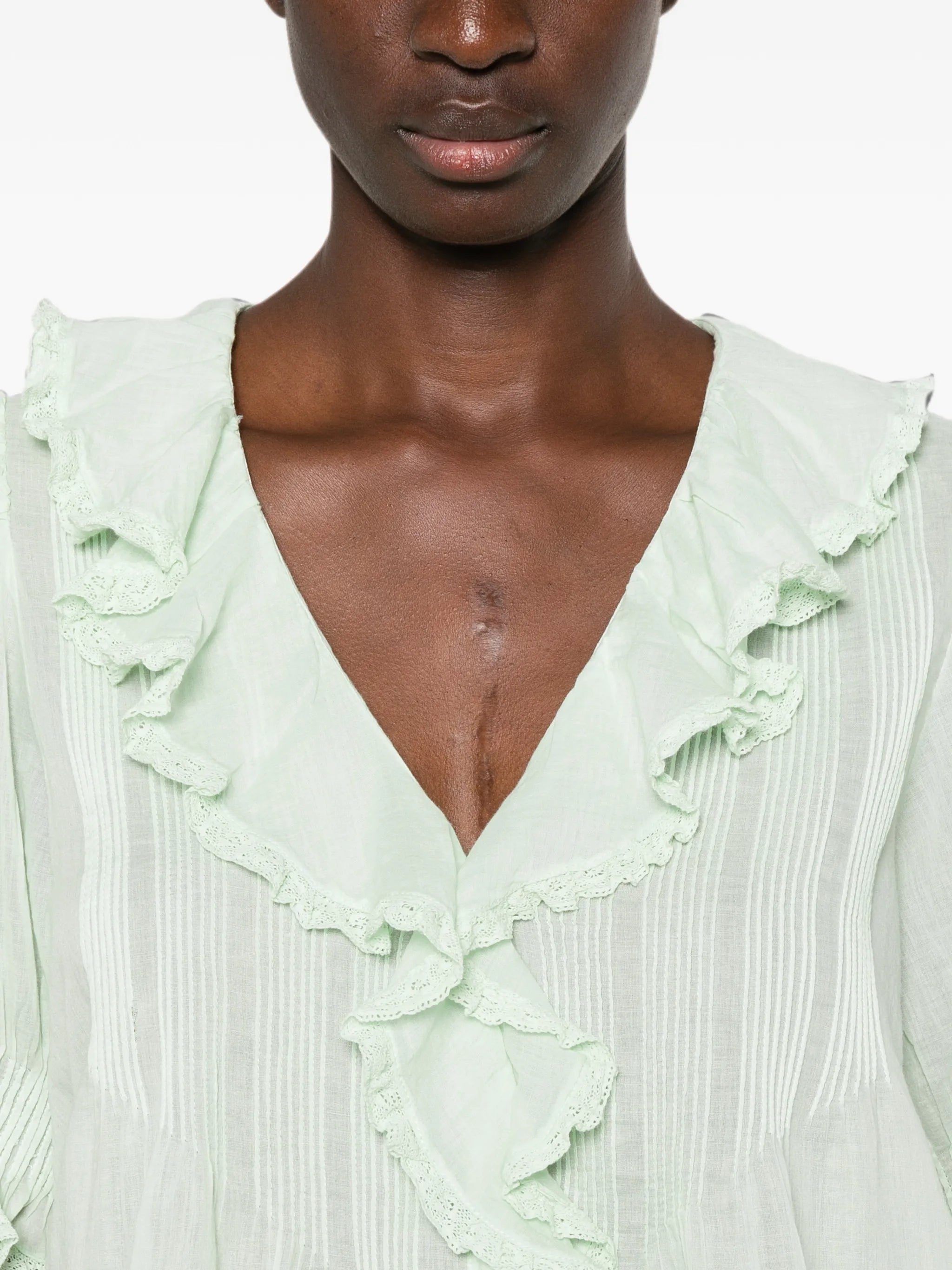 DÔEN Henri ruffled blouse