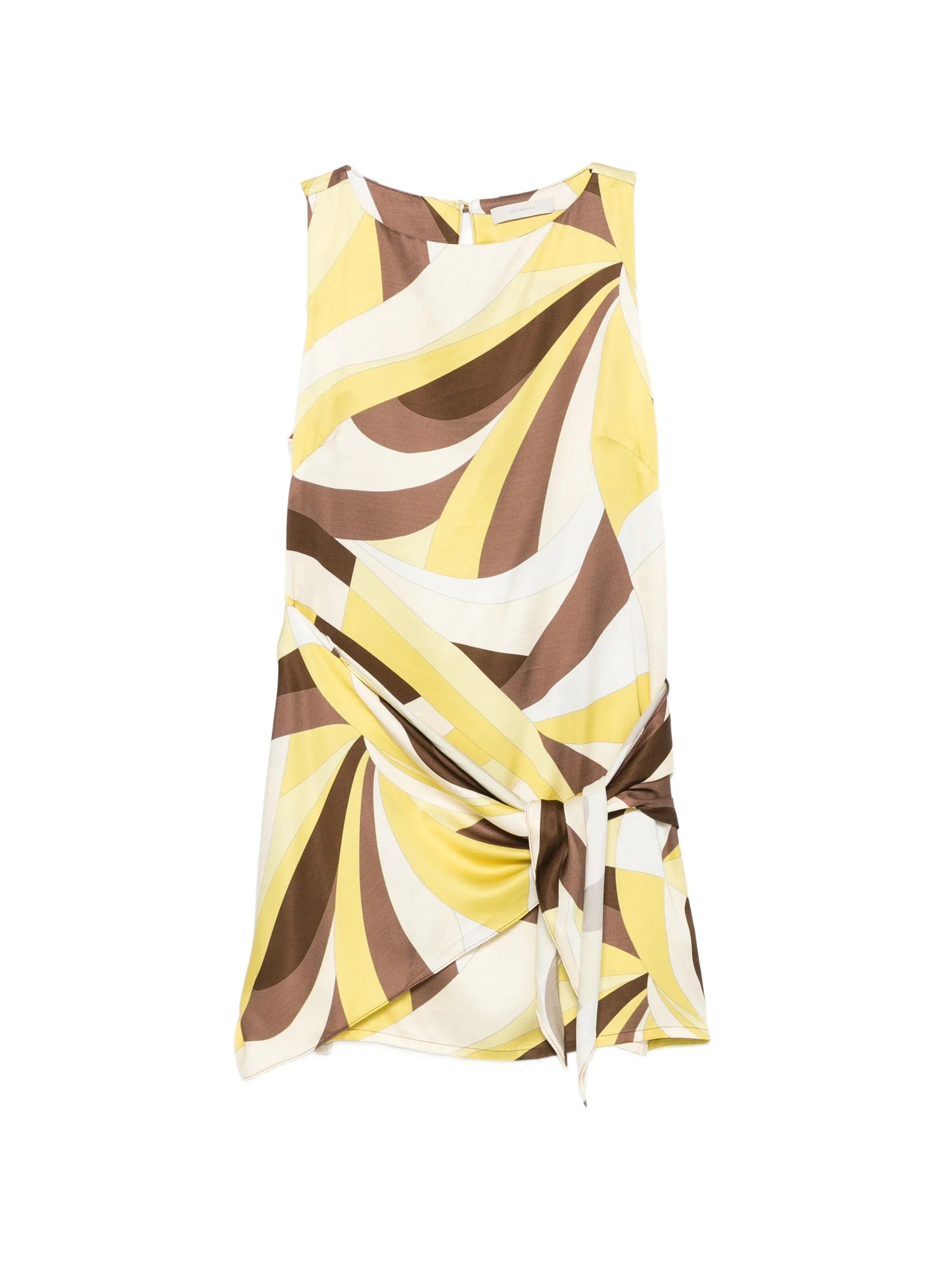 Faithfull Souline geometric - print mini dress