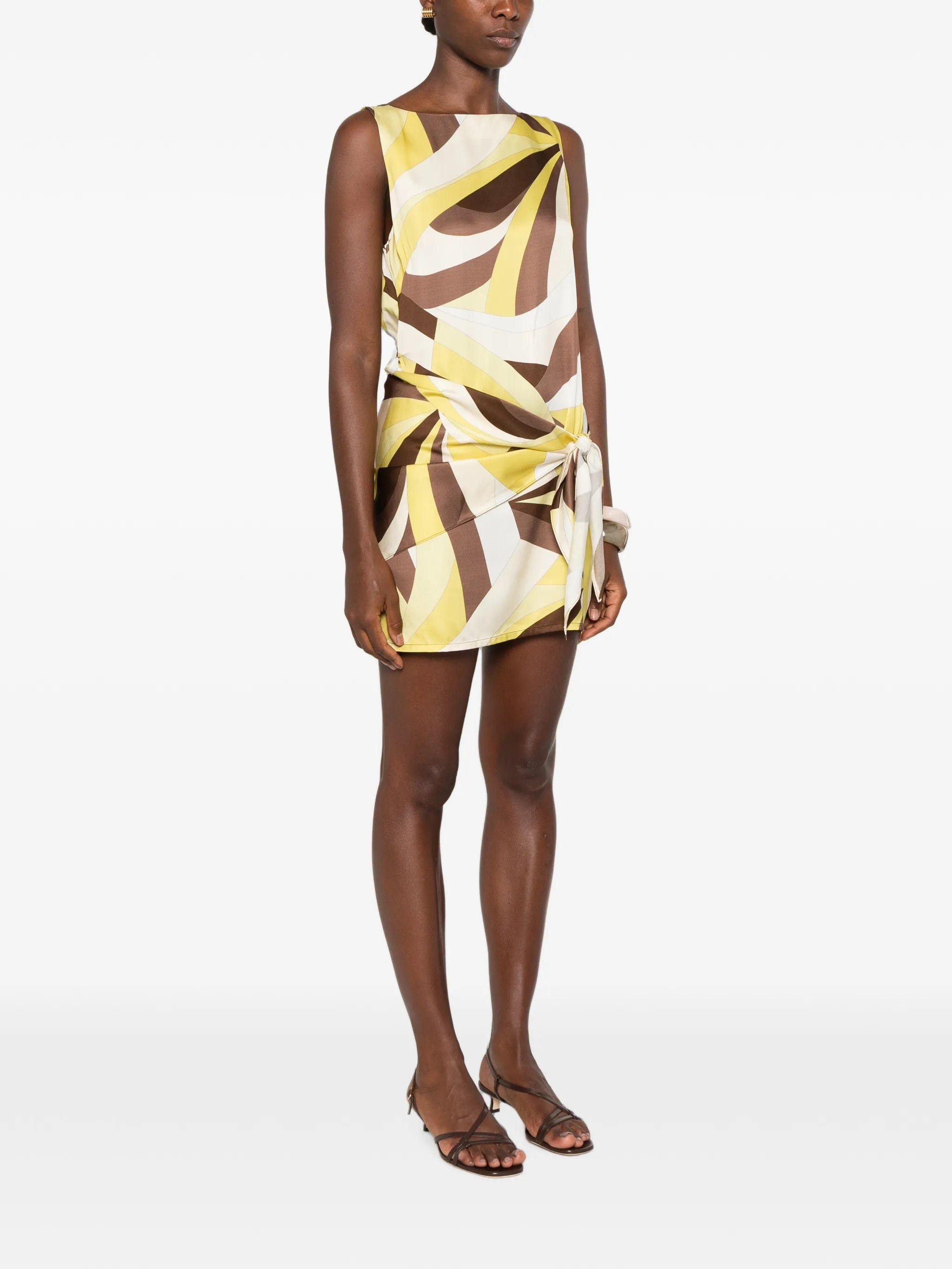 Faithfull Souline geometric - print mini dress