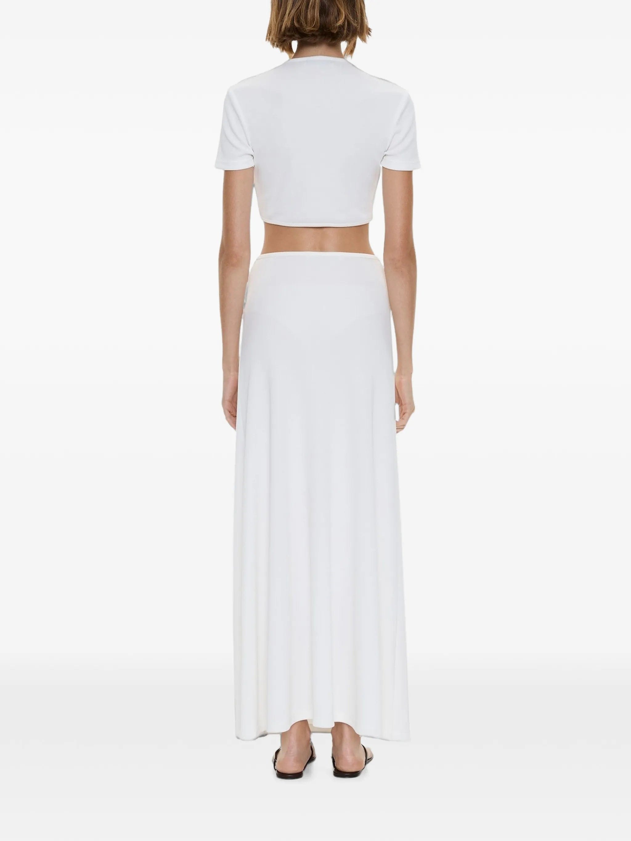 Christopher Esber Droplet ruched crystal - pendant T - shirt