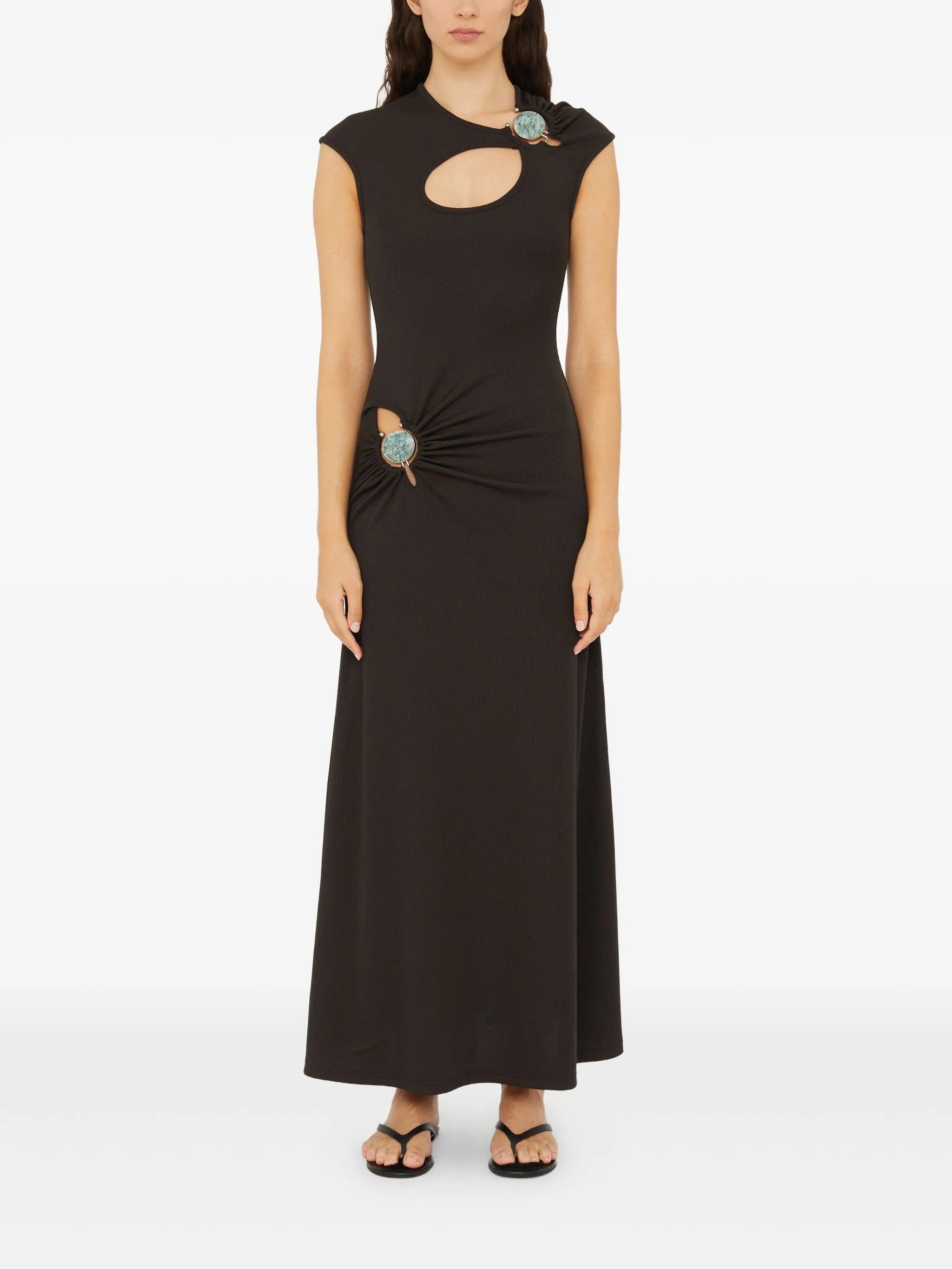 Christopher Esber mineral - stone maxi dress