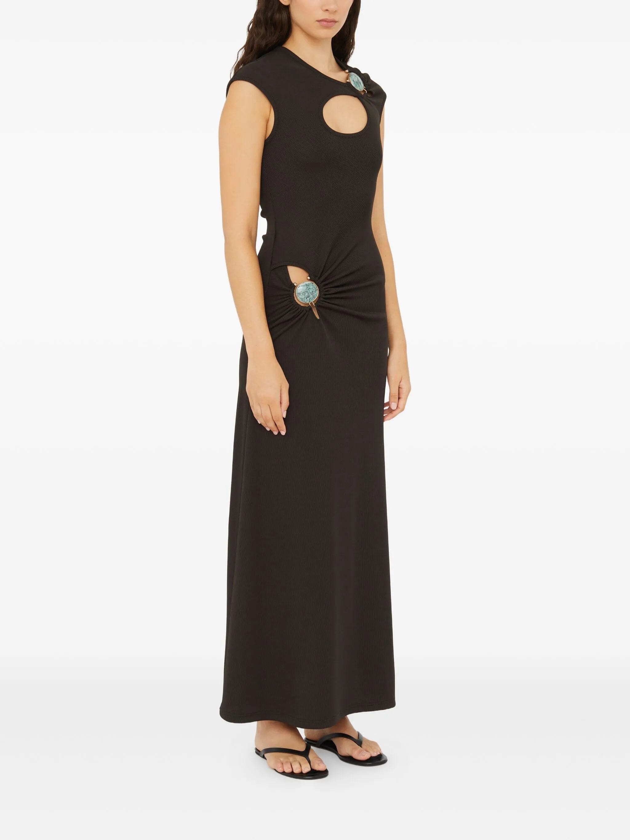 Christopher Esber mineral - stone maxi dress