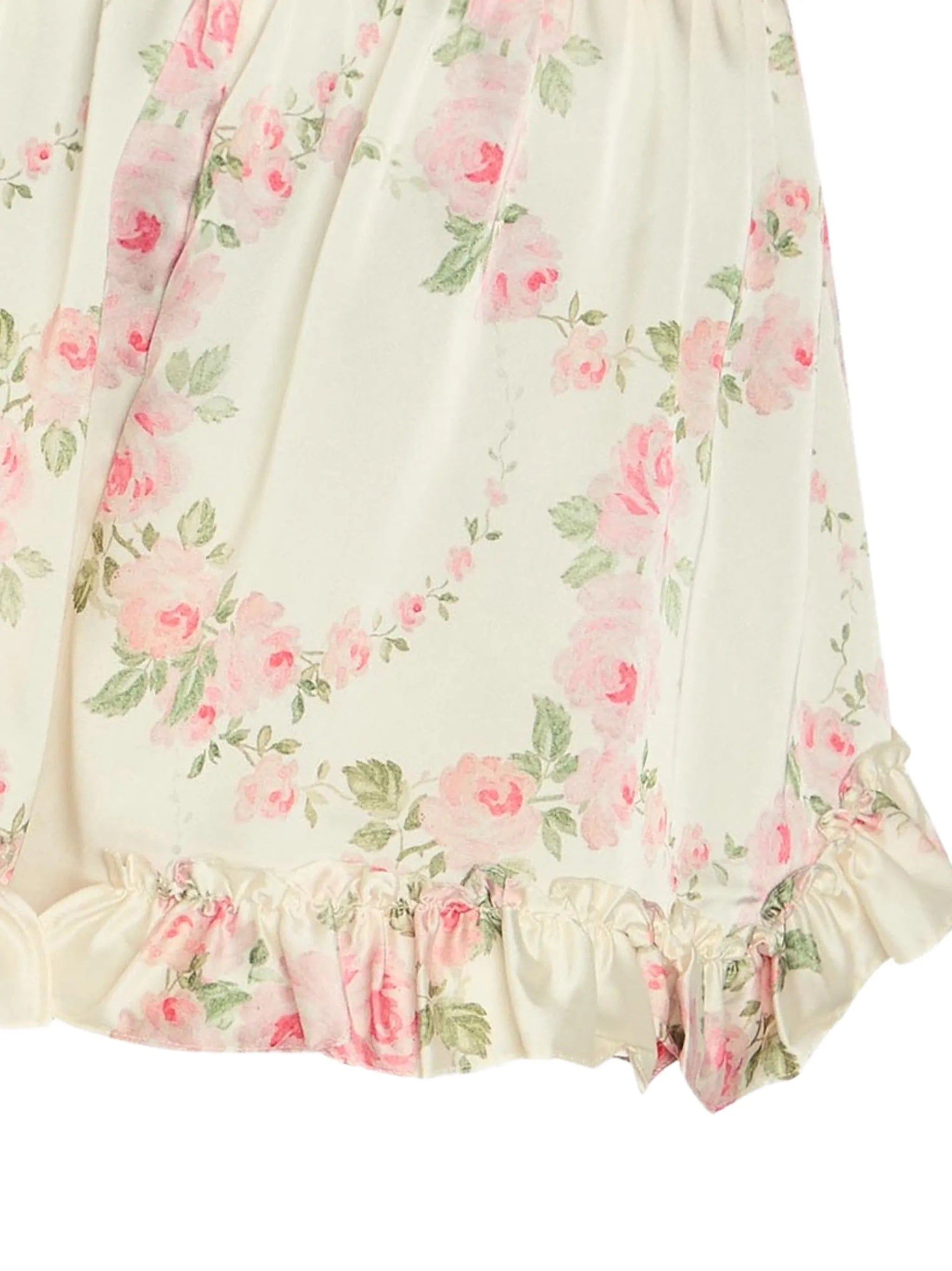 Simone Rocha floral - print ruffled shorts