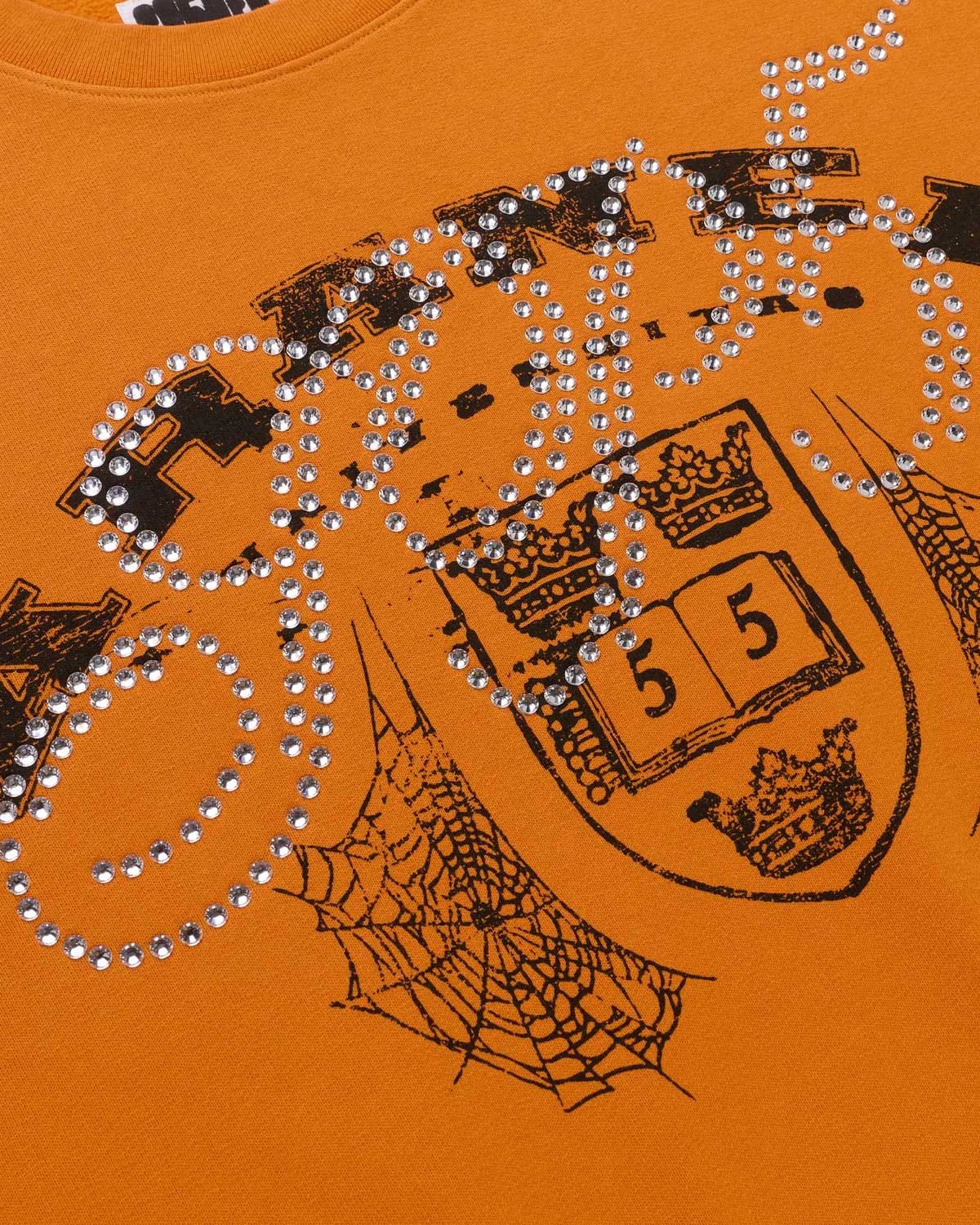 Sp5der Worldwide Sp5der Aranea Crewneck Burnt Orange
