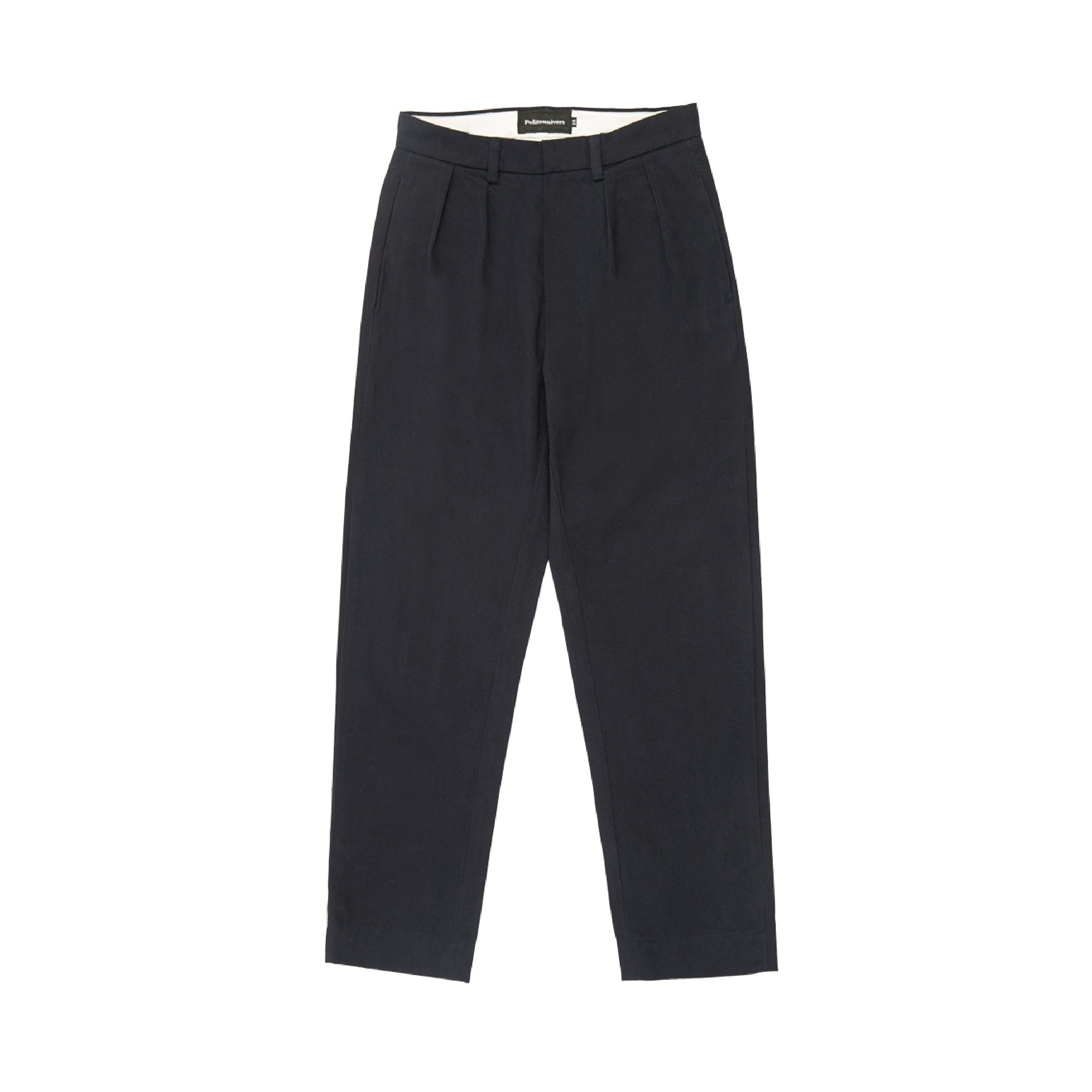 Politeunivers Tailored Double Pleated Pants - Navy