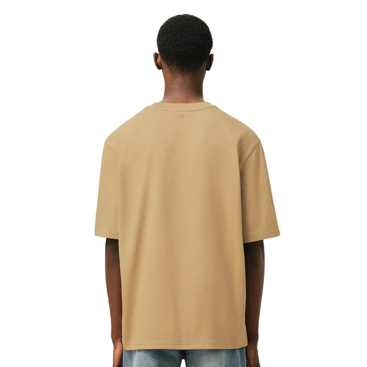 Ami Paris Ami de Coeur Heavy Jersey T-Shirt Camel/Evergreen (SS26)