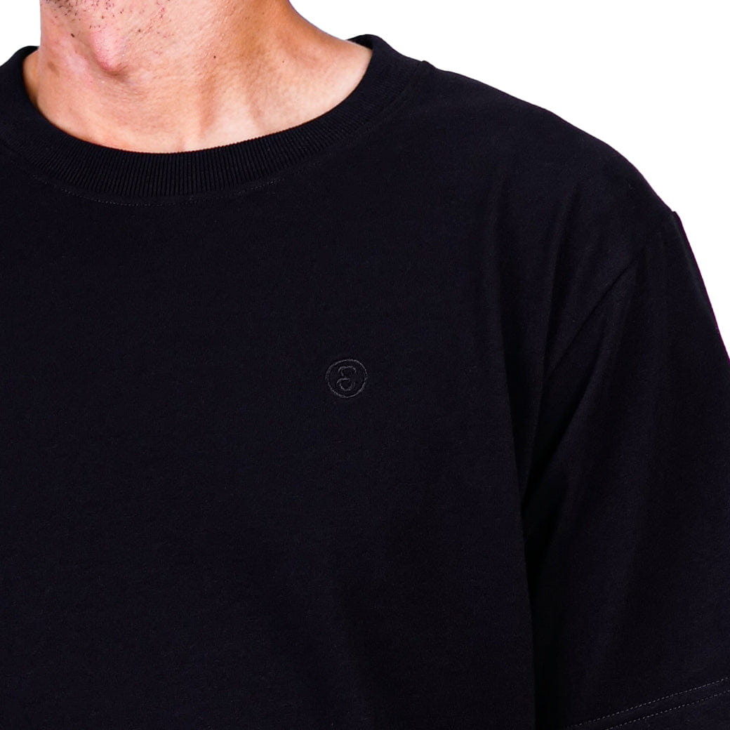 Preduce Small E Embroidered T - Shirt Black/Black