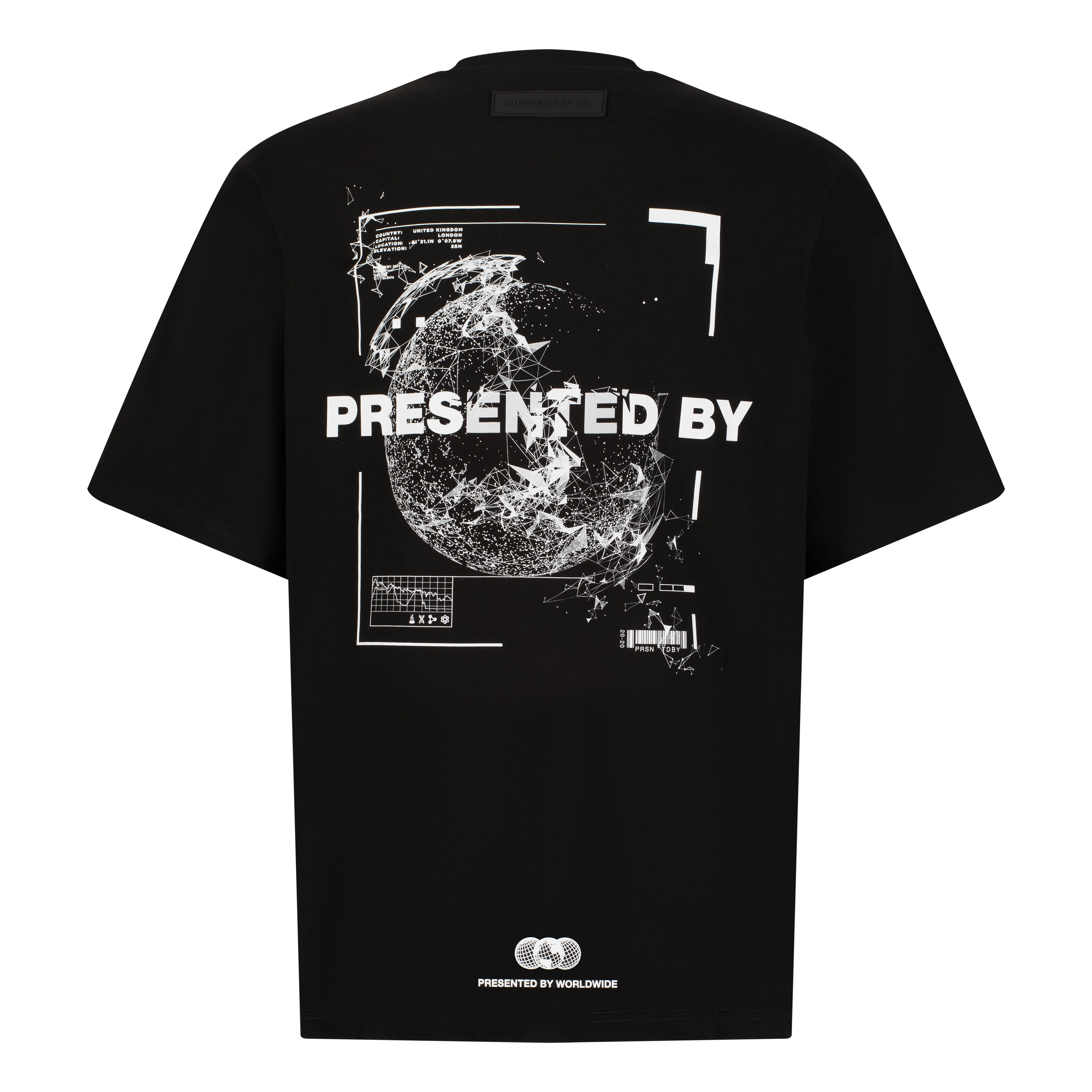 Presentedbyglobal Worldwide T - shirt - Black