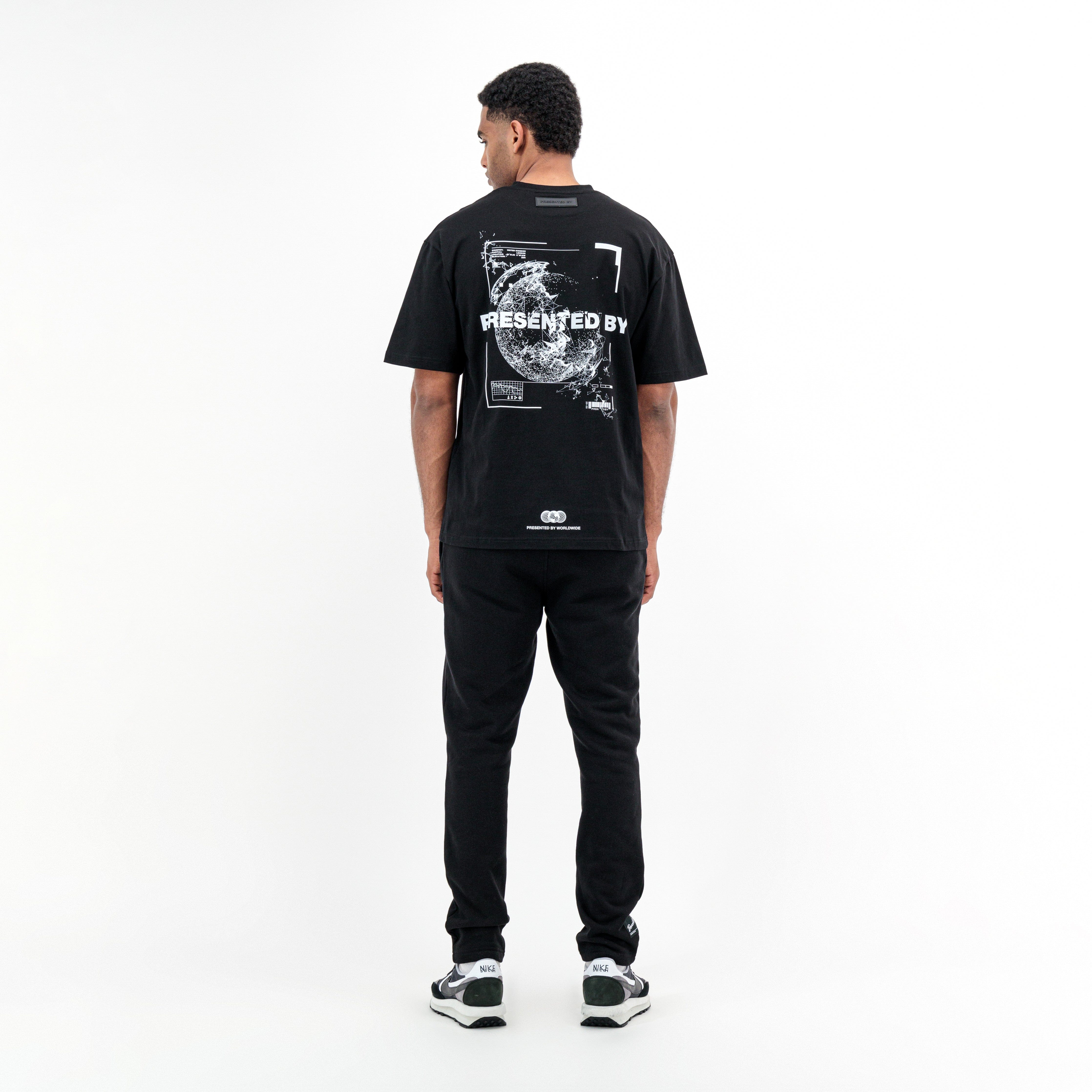 Presentedbyglobal Worldwide T - shirt - Black