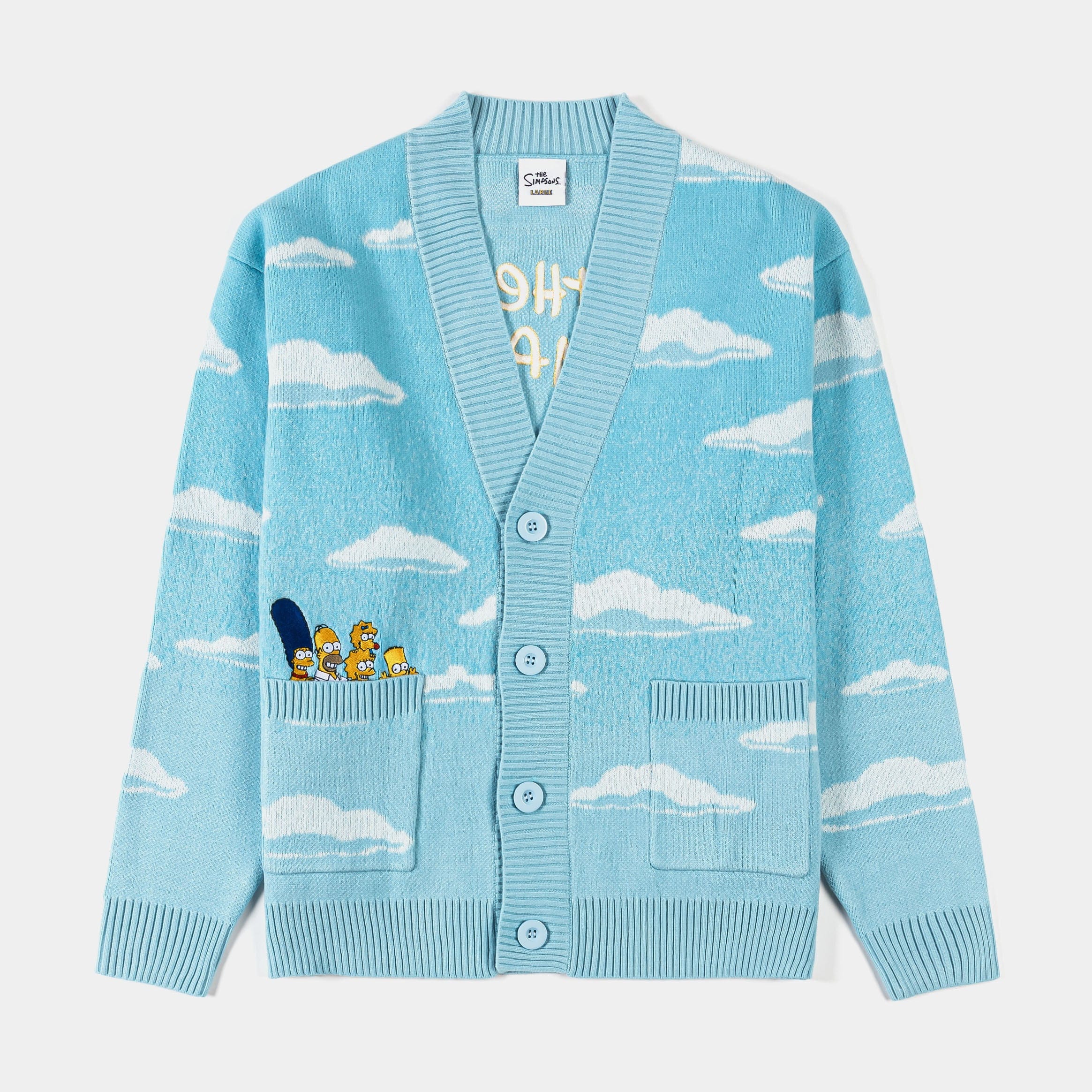 Simpsons x SP The Simpsons By Shoe Palace Clouds Mens Cardigan (Blue/White)