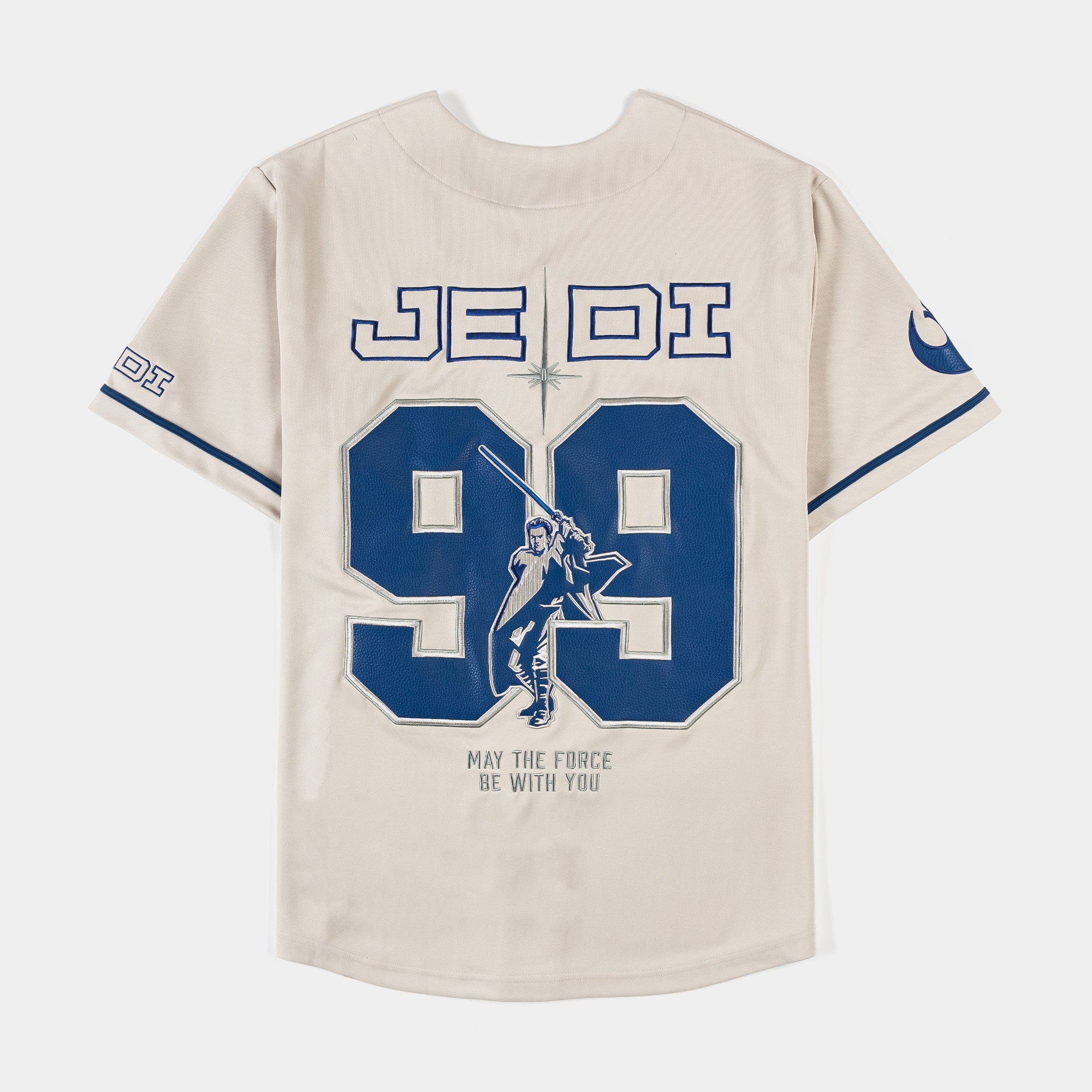 STAR WARS x SP Star Wars By Shoe Palace Jedi Baseball Mens Jersey (Cream/Blue)