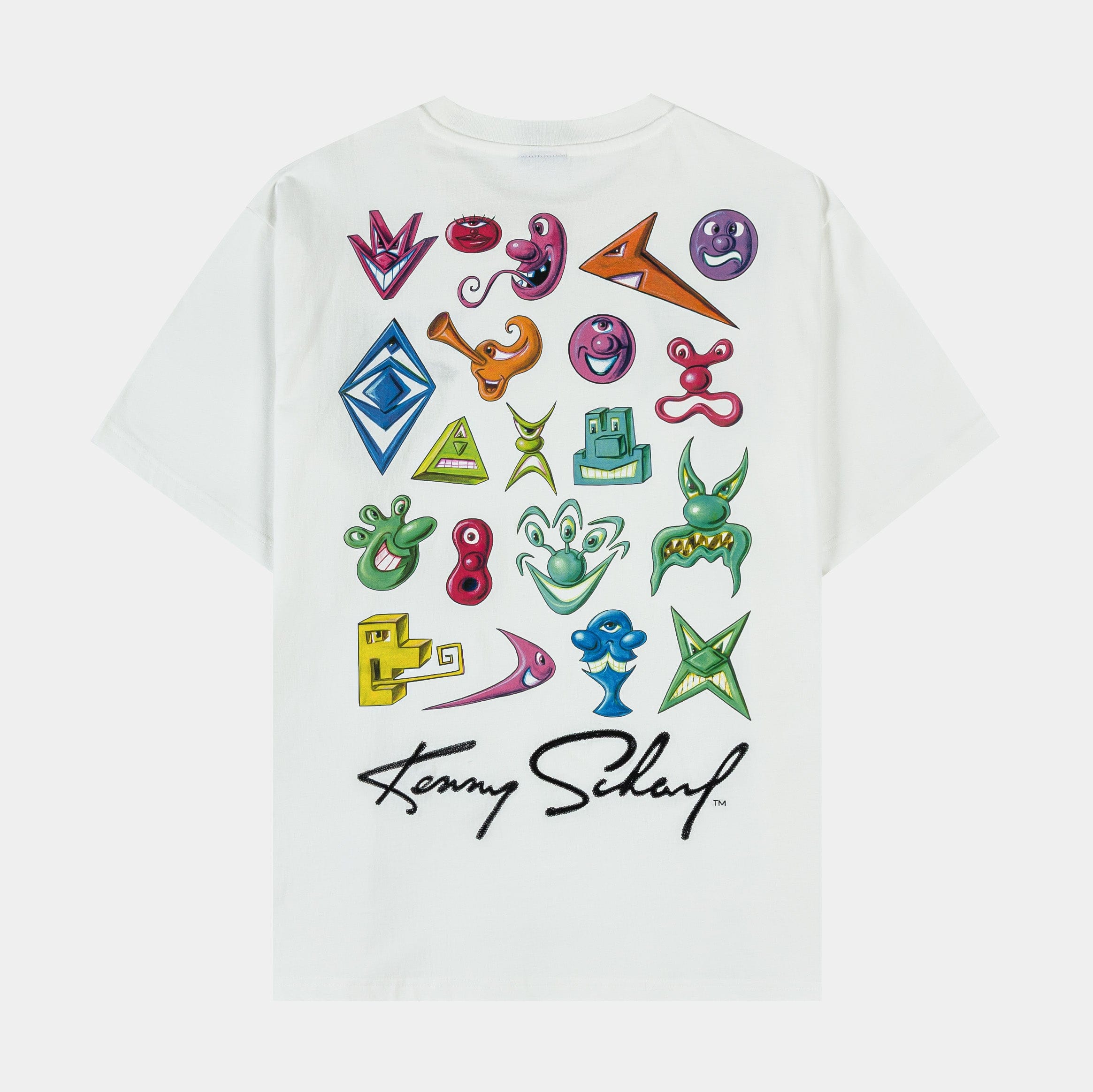 KENNY Scharf x SP SP x Kenny Scharf Mens Short Sleeve Shirt (White/Multicolor)