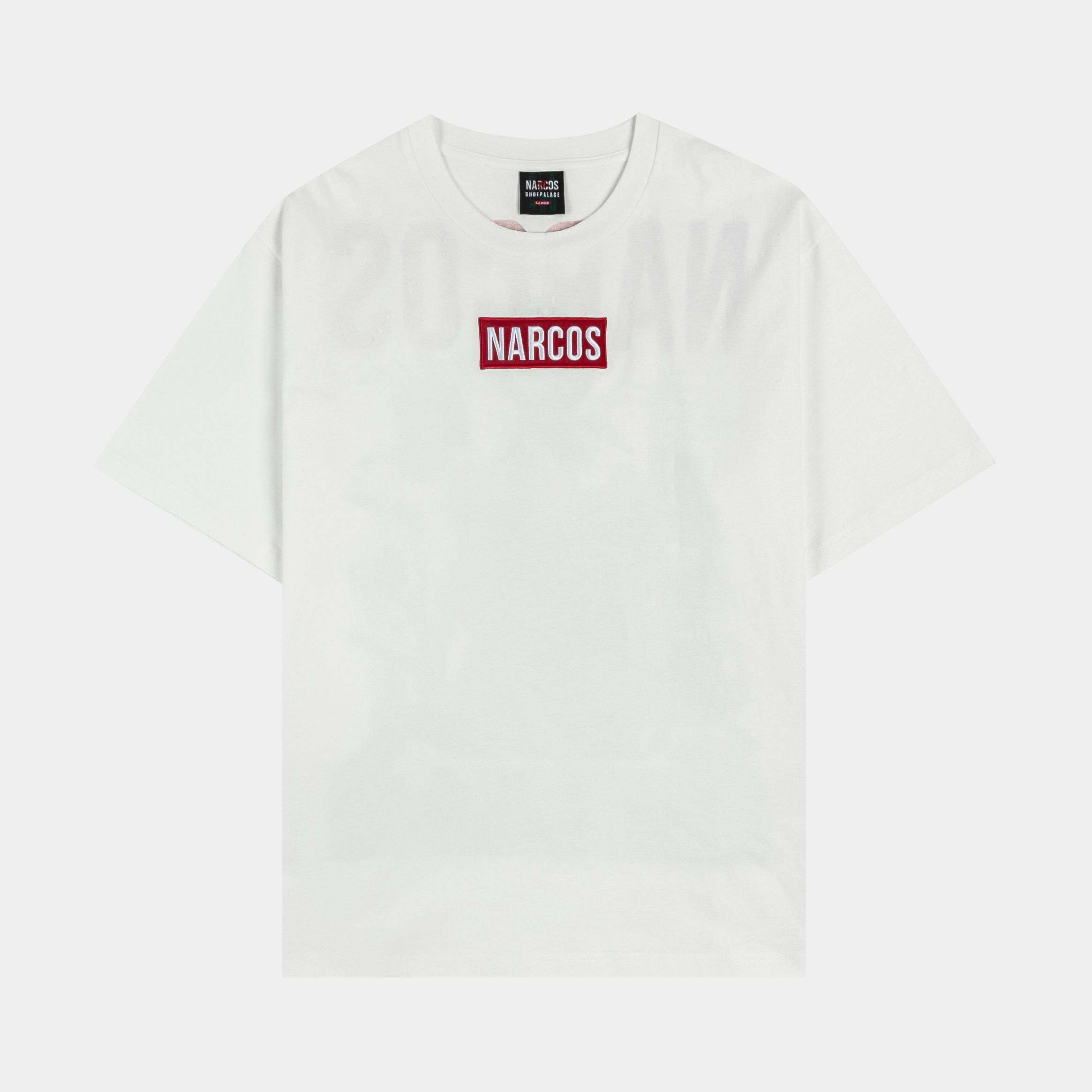 Narcos x SP SP x Narcos Mens Short Sleeve Shirt (White/Red)