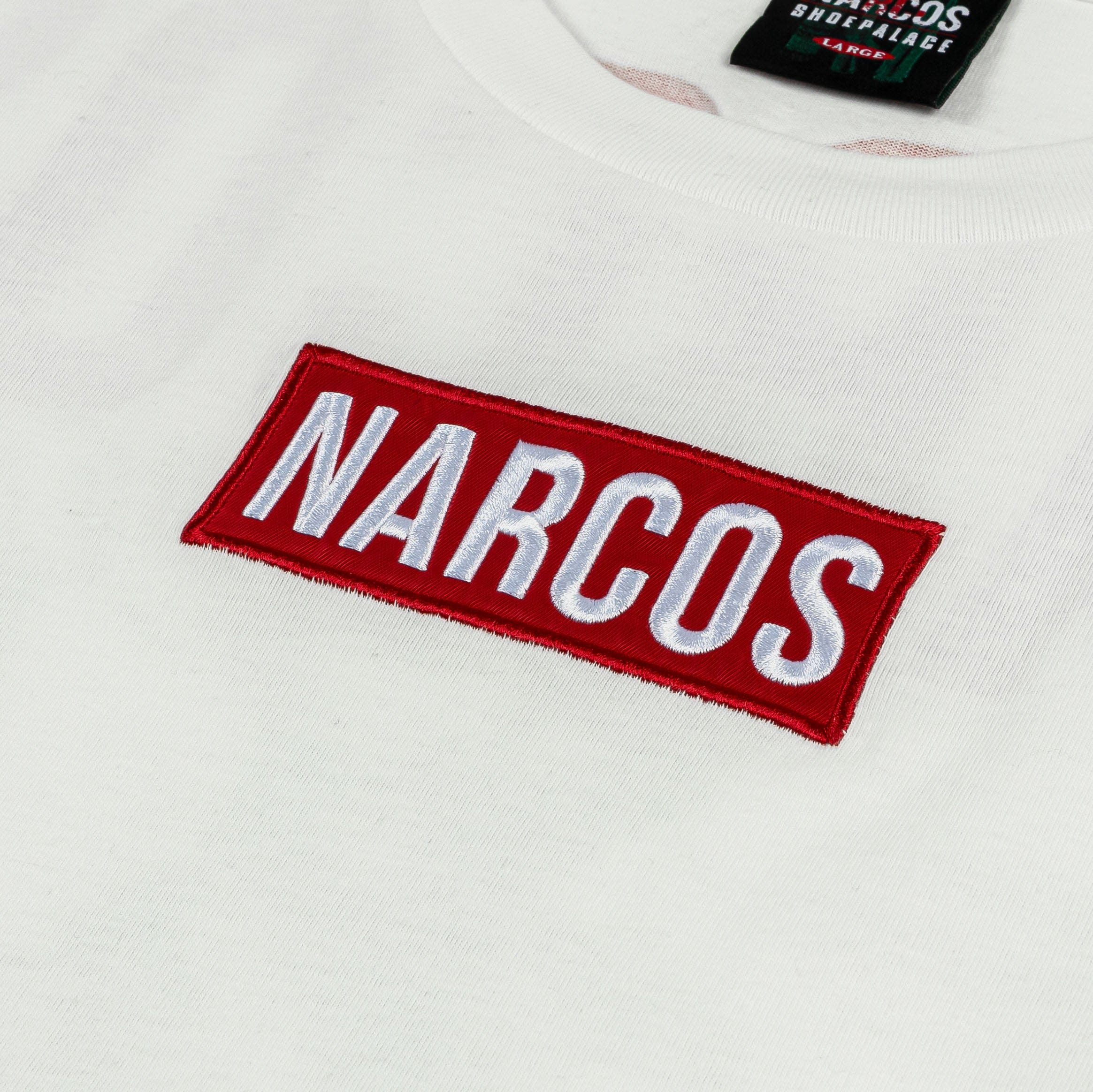 Narcos x SP SP x Narcos Mens Short Sleeve Shirt (White/Red)