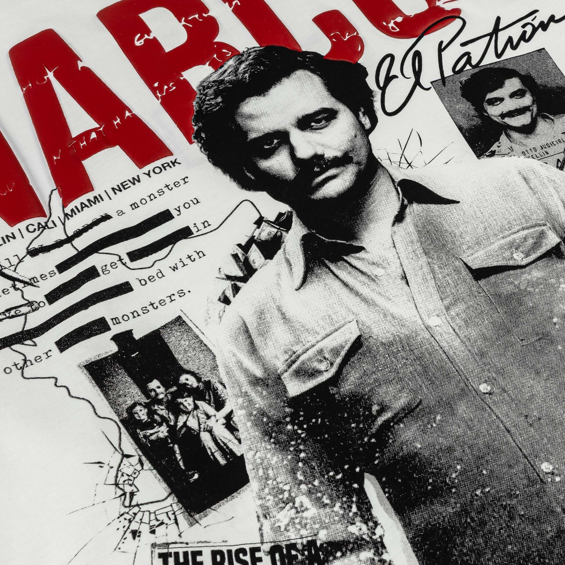 Narcos x SP SP x Narcos Mens Short Sleeve Shirt (White/Red)
