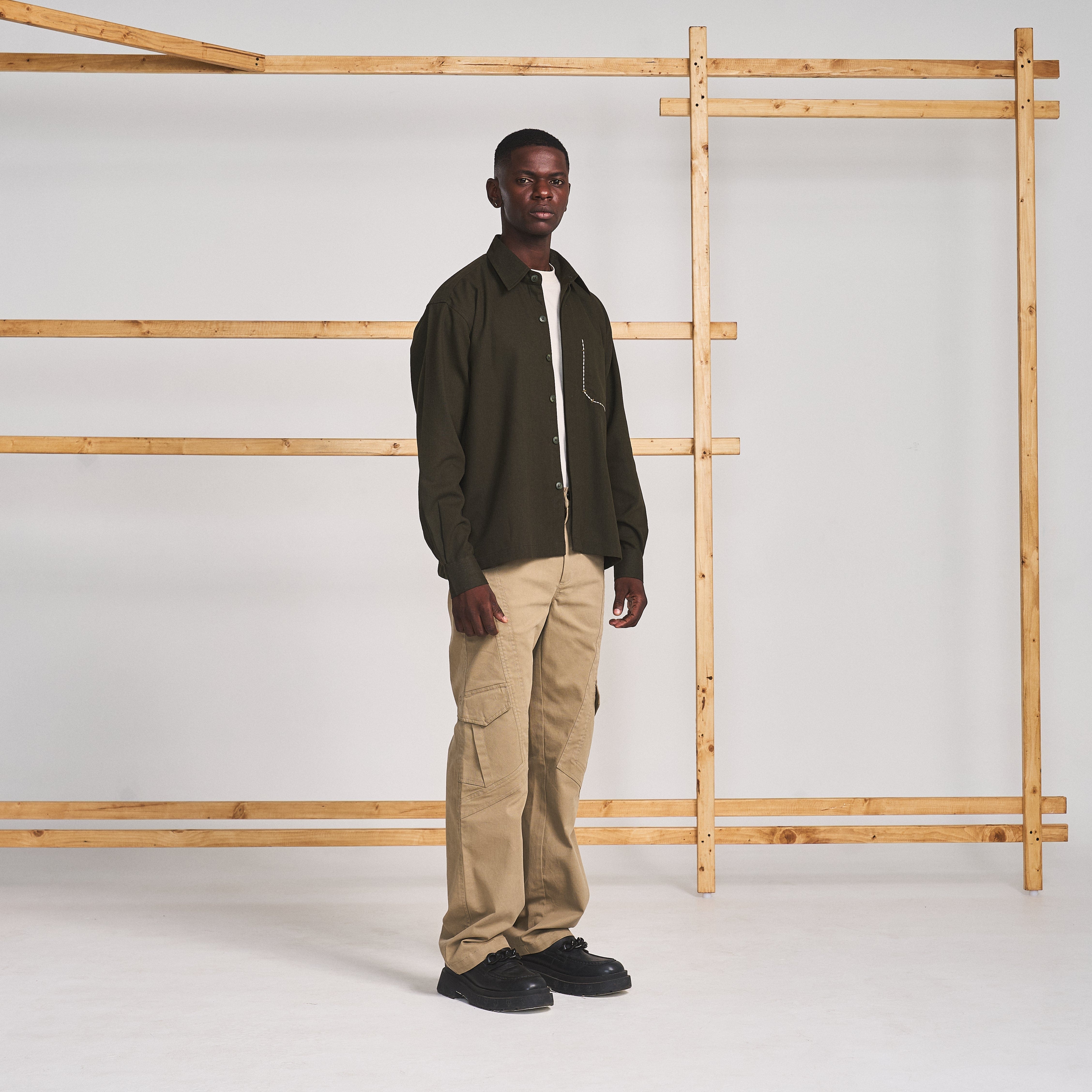 Warping Theories OUT SEAM PANEL CARGO - KHAKI