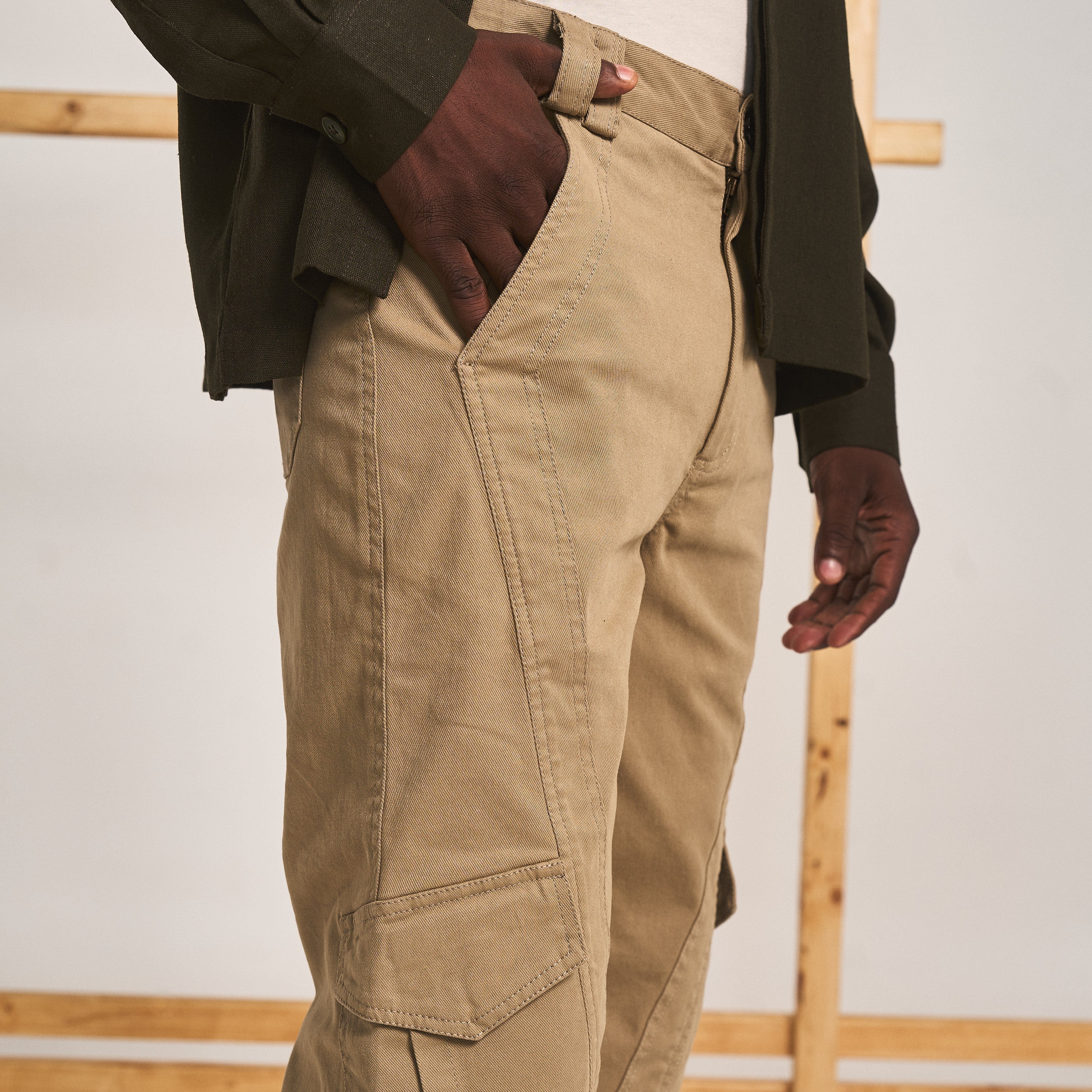 Warping Theories OUT SEAM PANEL CARGO - KHAKI