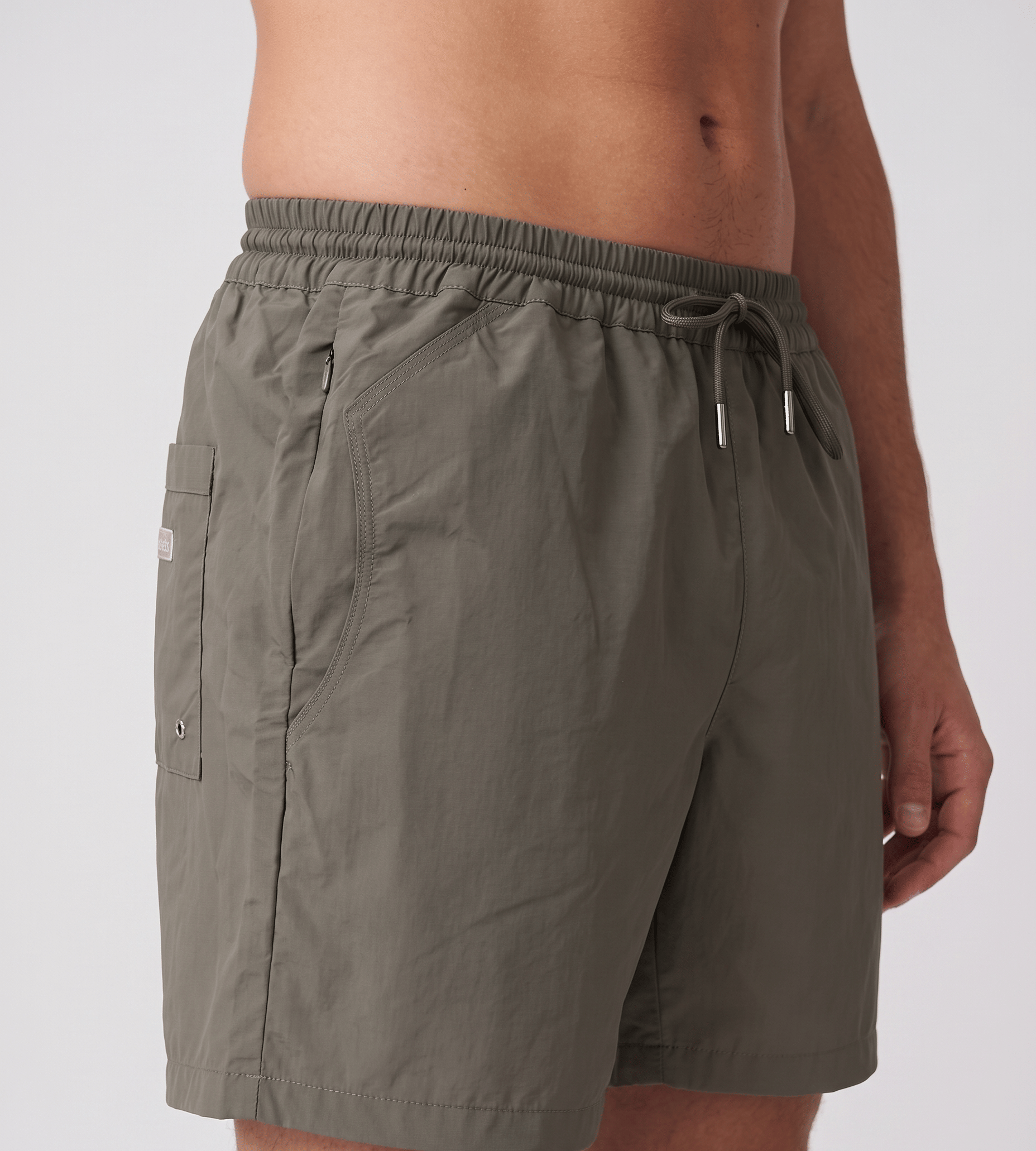 Baskèts Modern Swim Shorts Taupe