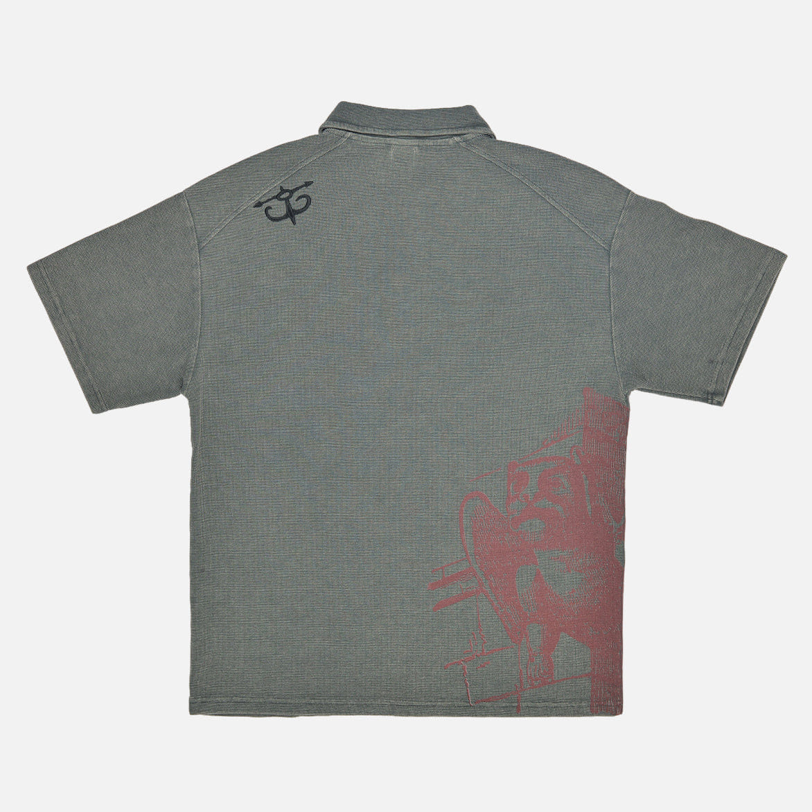 GLIM GARGOYLE ZIP POLO - STONE