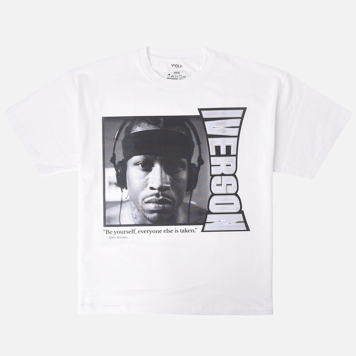 Lapstone & Hammer LAPSTONE x VIOLA x IVERSON BE YOURSELF T-Shirt - WHITE