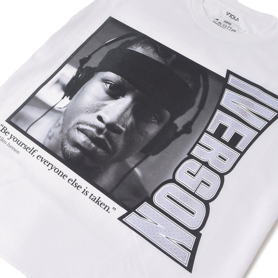 Lapstone & Hammer LAPSTONE x VIOLA x IVERSON BE YOURSELF T-Shirt - WHITE