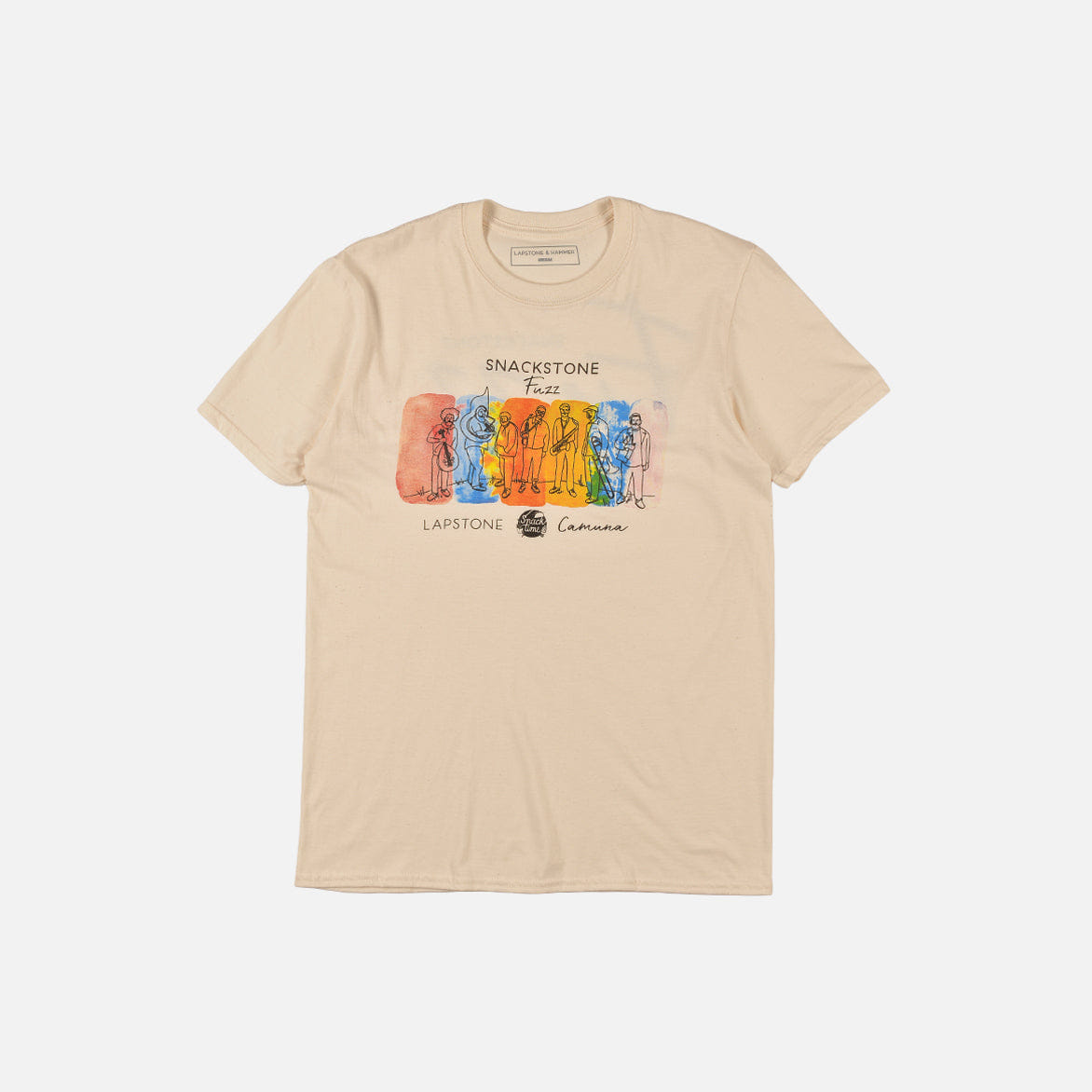 Lapstone & Hammer CAMUNA CELLARS x LAPSTONE SNACKSTONE FUZZ T-Shirt - NATURAL