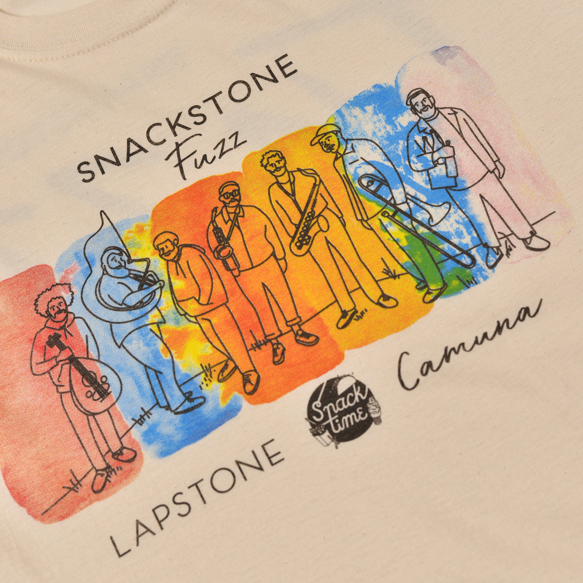 Lapstone & Hammer CAMUNA CELLARS x LAPSTONE SNACKSTONE FUZZ T-Shirt - NATURAL