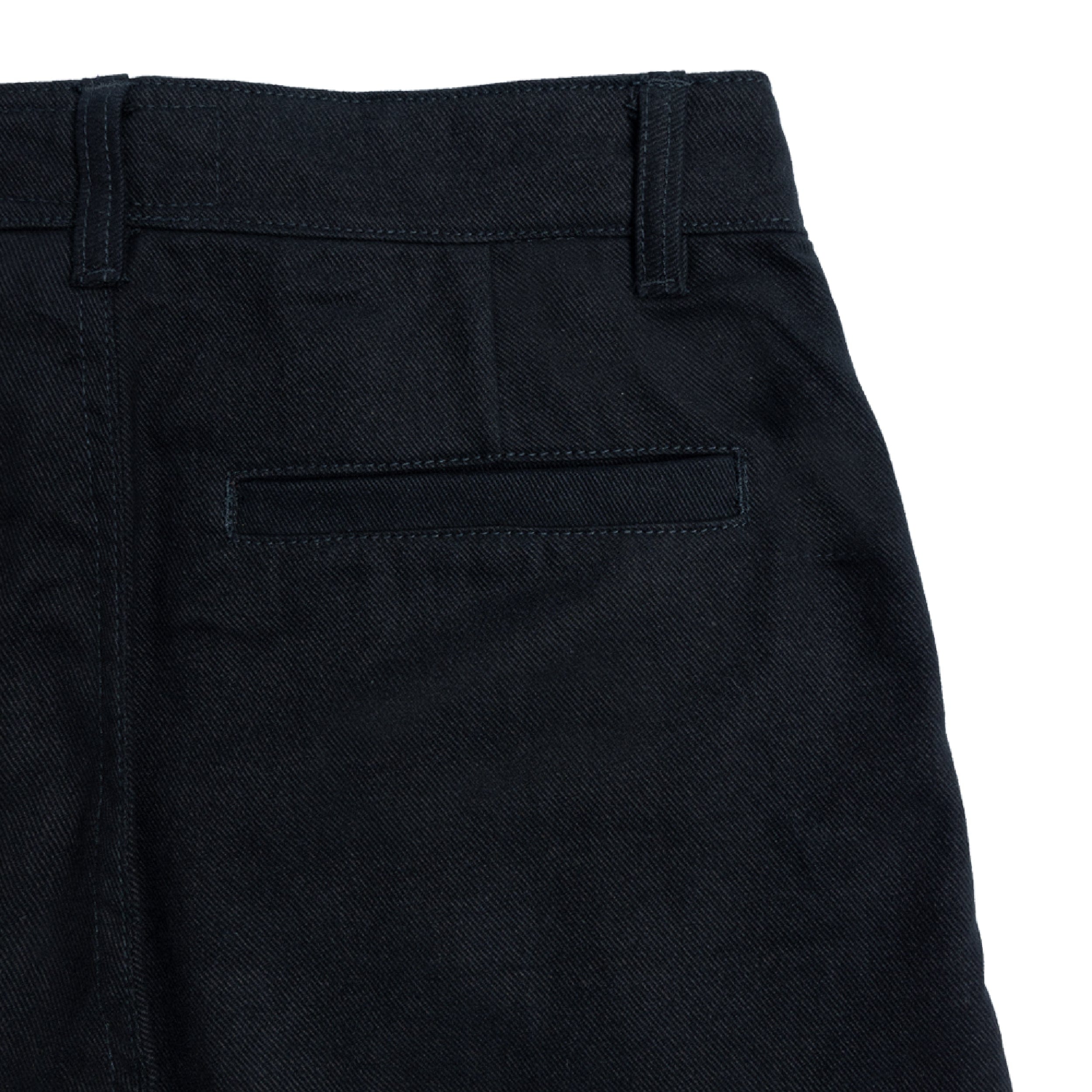Politeunivers Double Pleated Twill Short - Black