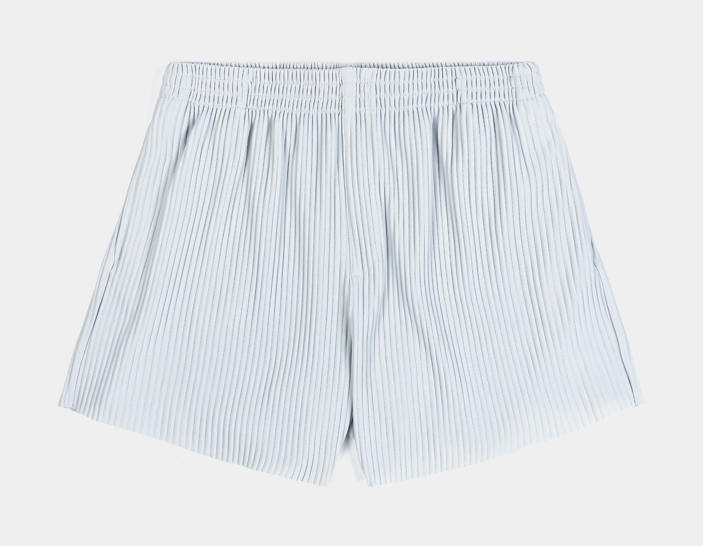 SACRE Pleated Fleece Womens Shorts (Blue)