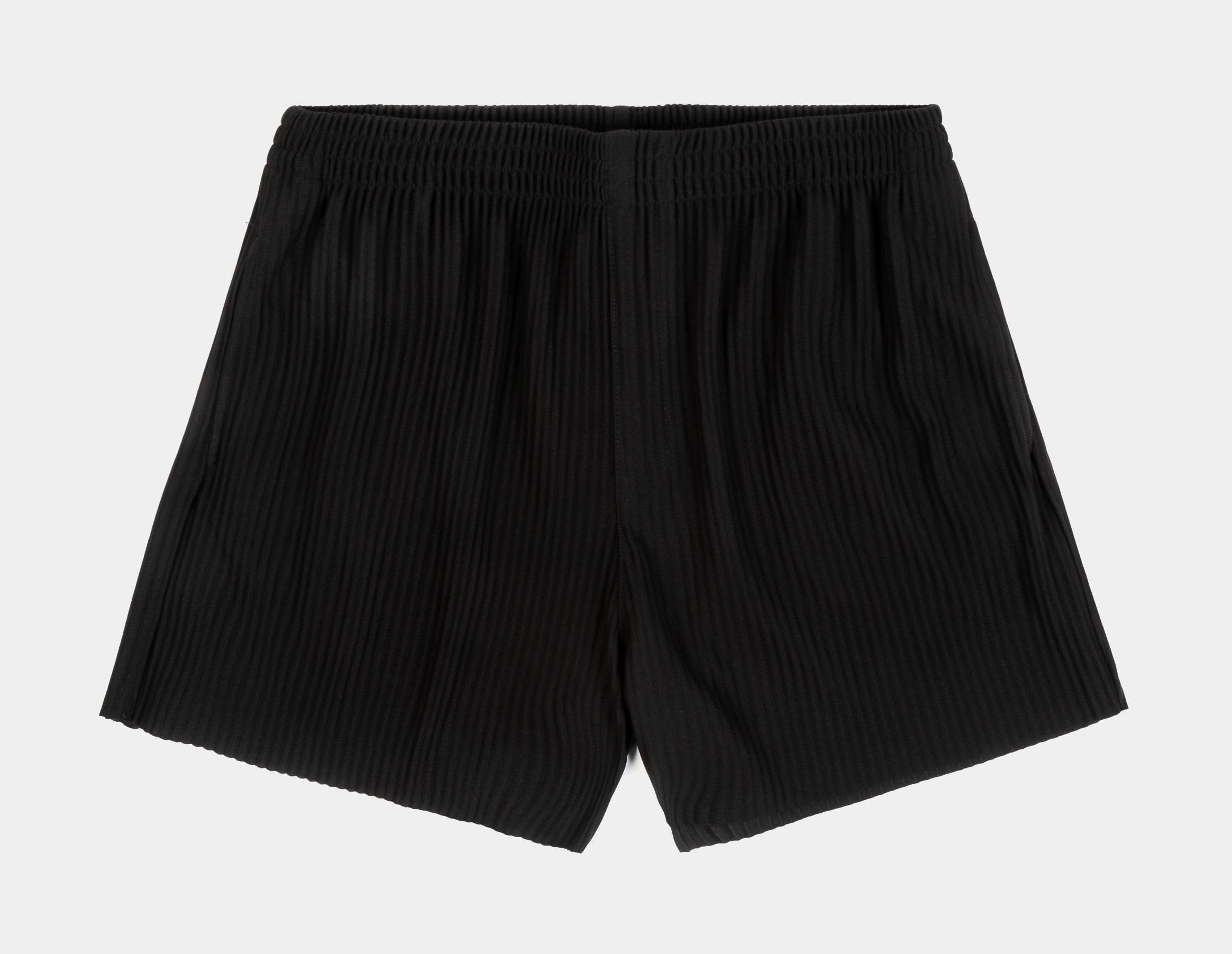 SACRE Pleated Fleece Womens Shorts (Black)