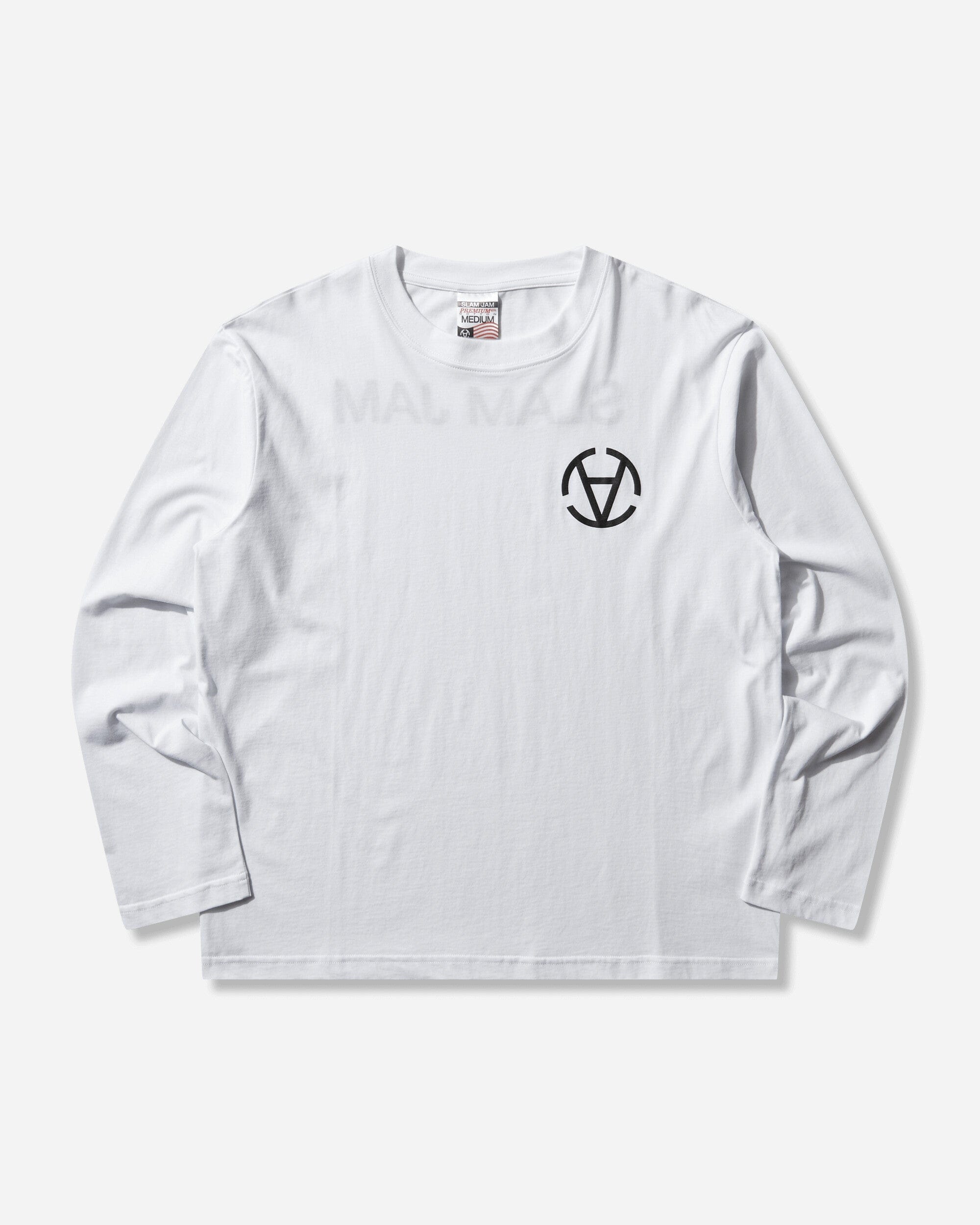 WHITE* Basics Graphic Longsleeve T - Shirt White