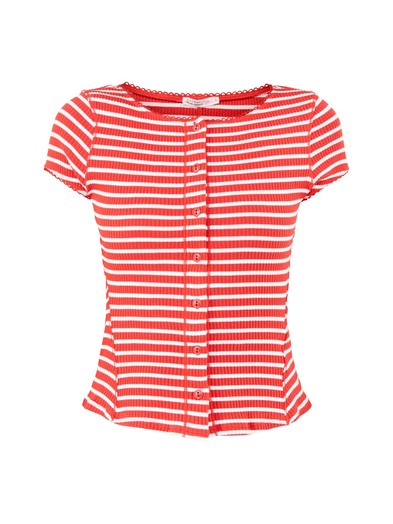 Free People Most Wanted Striped Cardigan Red