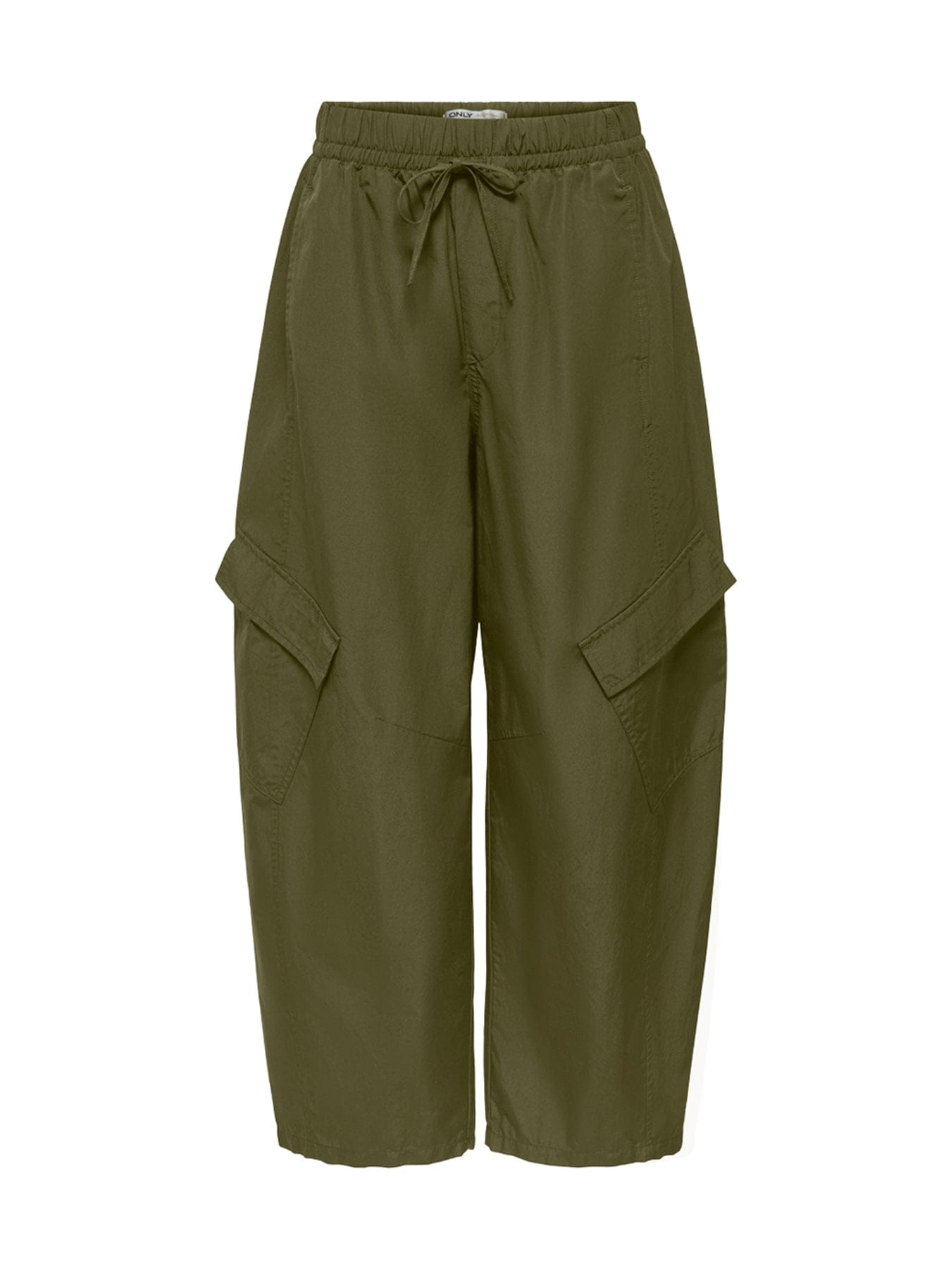 ONLY Ayana Mid Rise Barrel Cargo Trousers Green