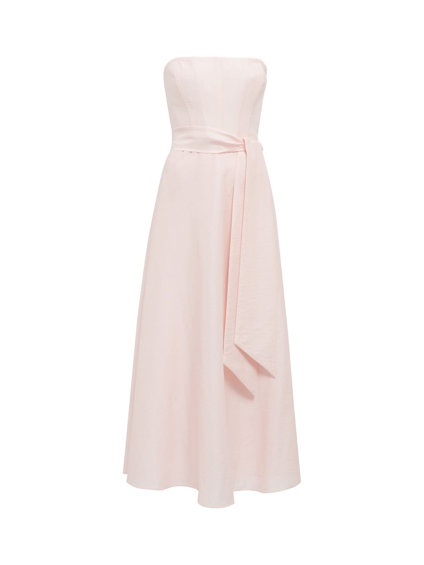 Forever New Daniella Strapless Midi Dress Pink