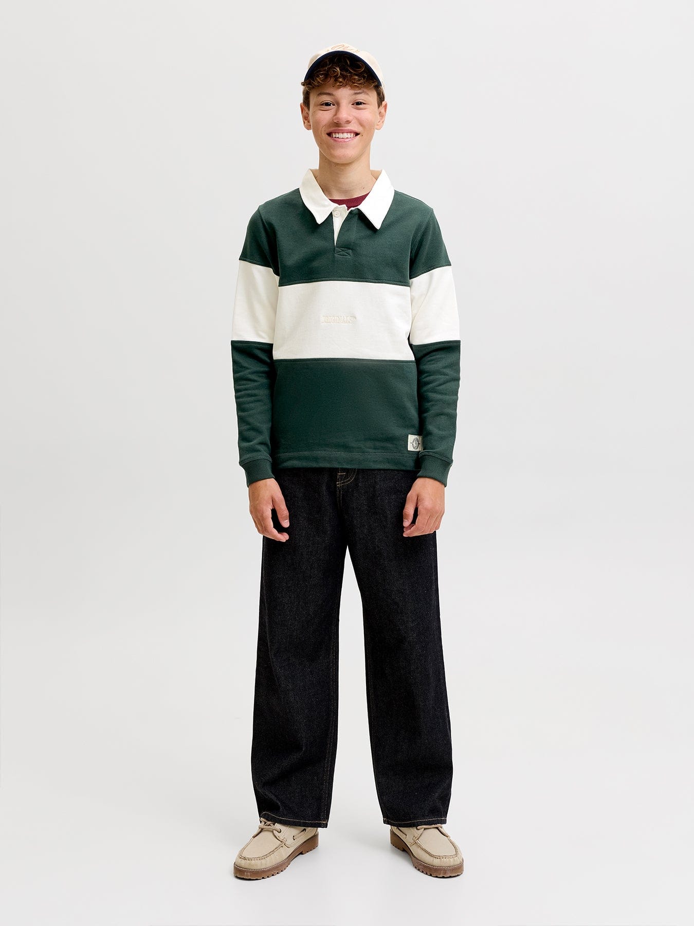 Jack & Jones Junior Kids' Colour Block Polo Top