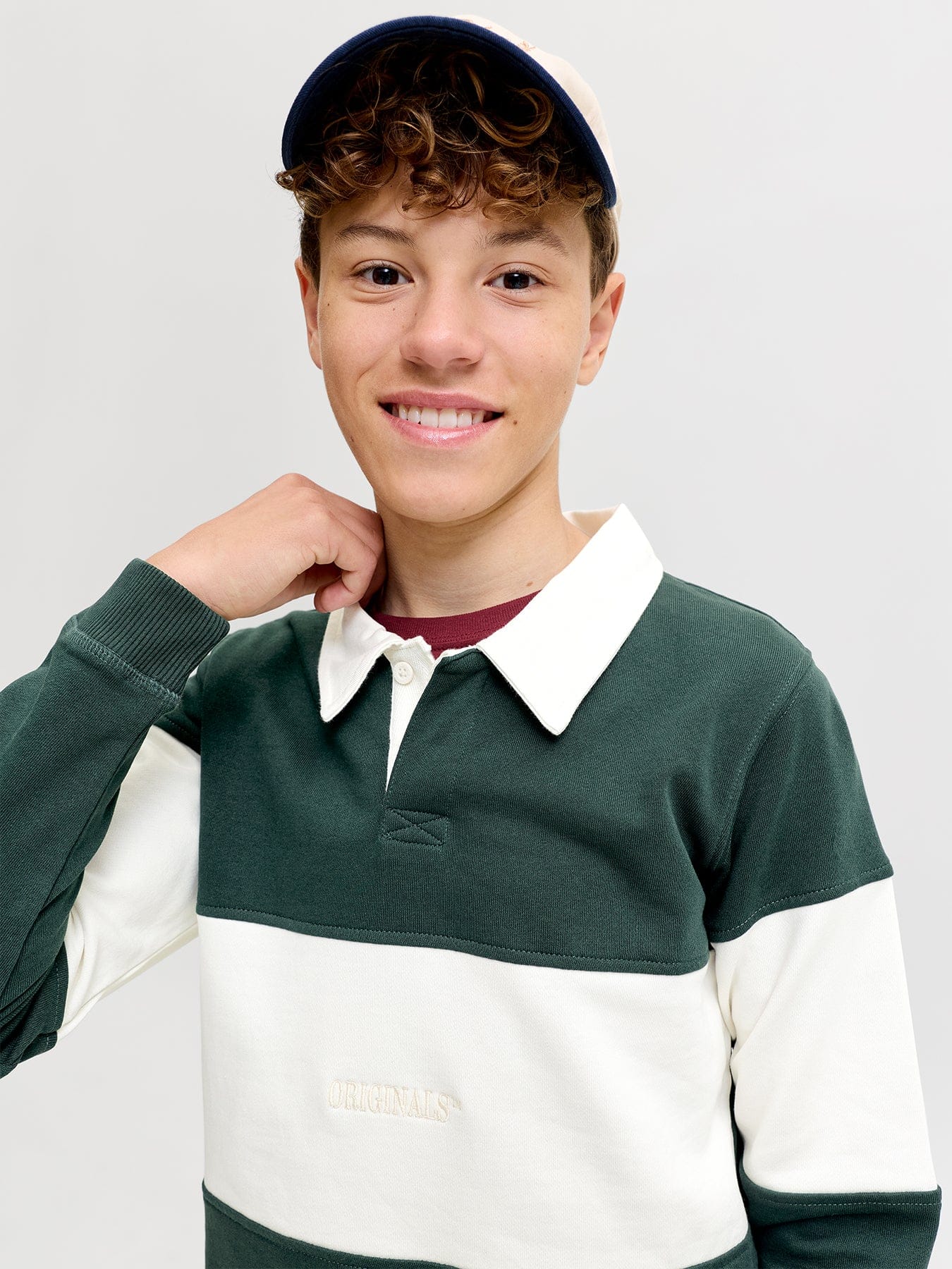 Jack & Jones Junior Kids' Colour Block Polo Top