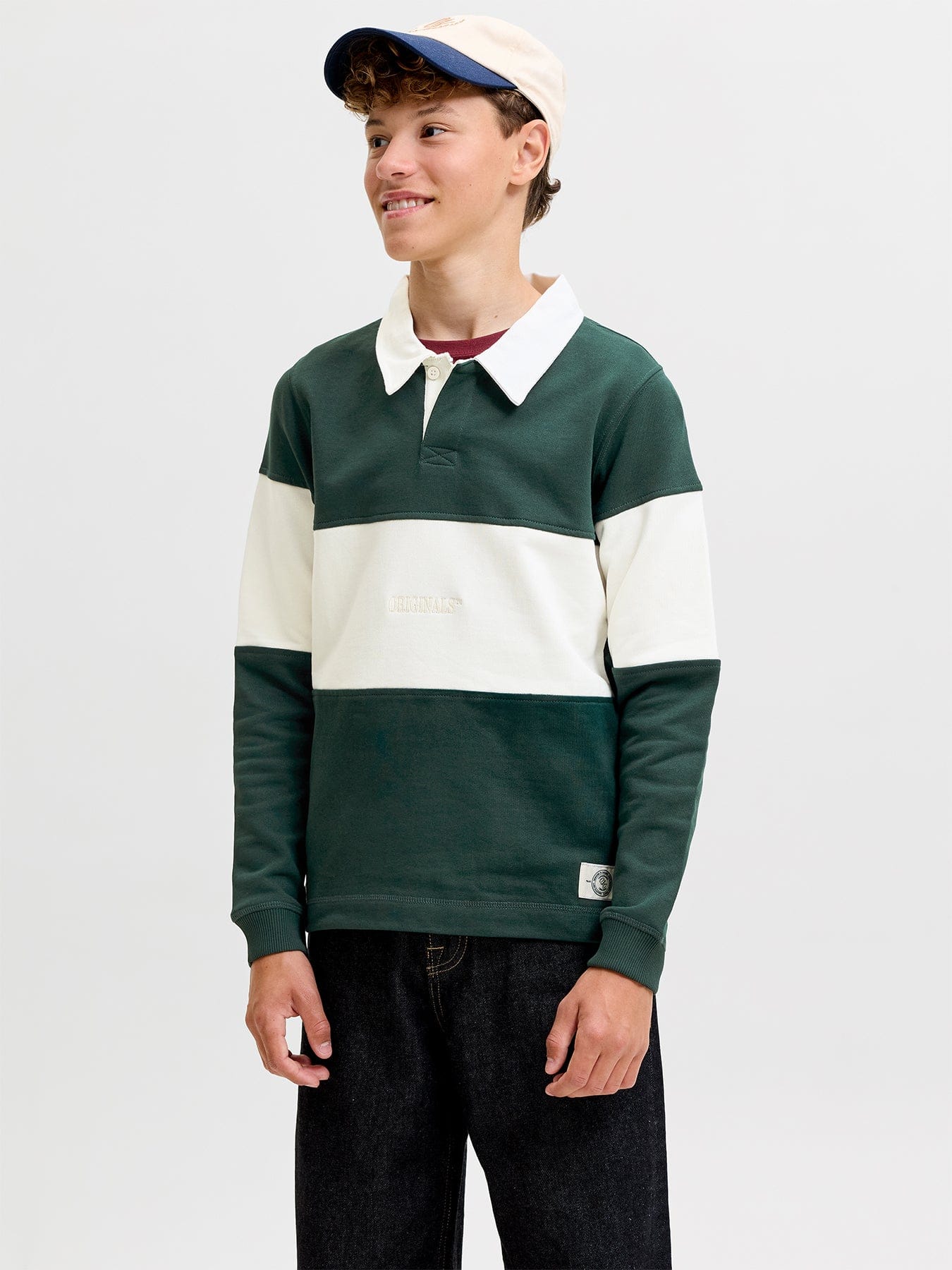 Jack & Jones Junior Kids' Colour Block Polo Top