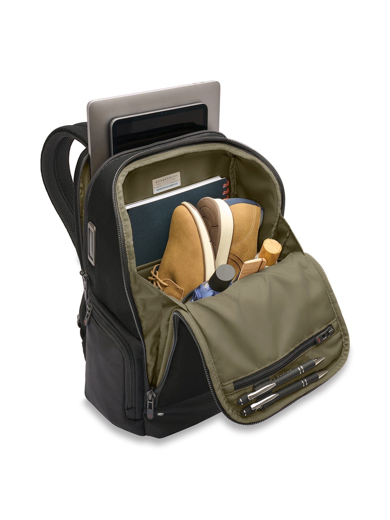 Briggs and Riley Medium Widemouth 43 cm Backpack Black